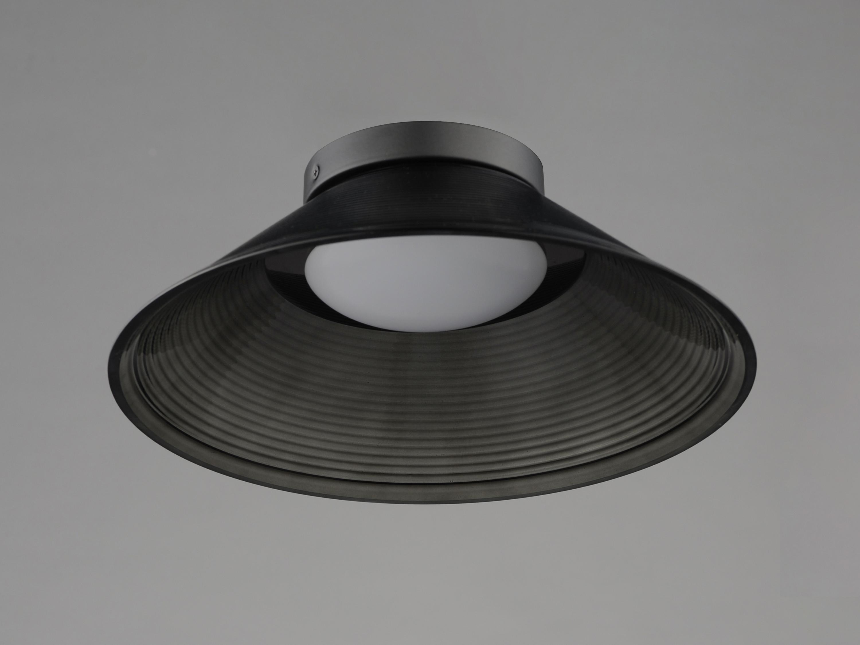 ET2 Jensen 1-Light Black Flush Mount
