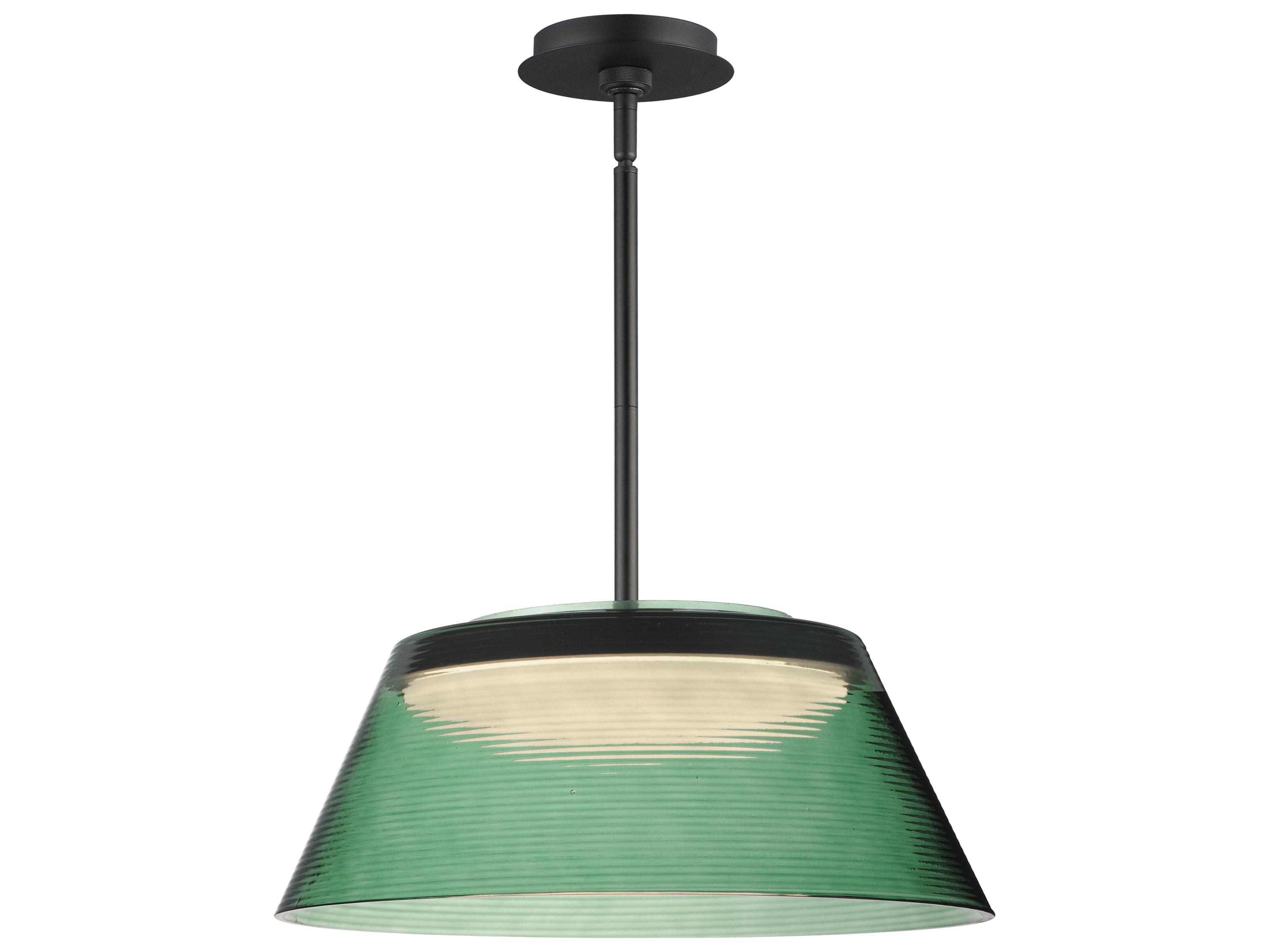 ET2 Jensen 1-Light Black Green Pendant