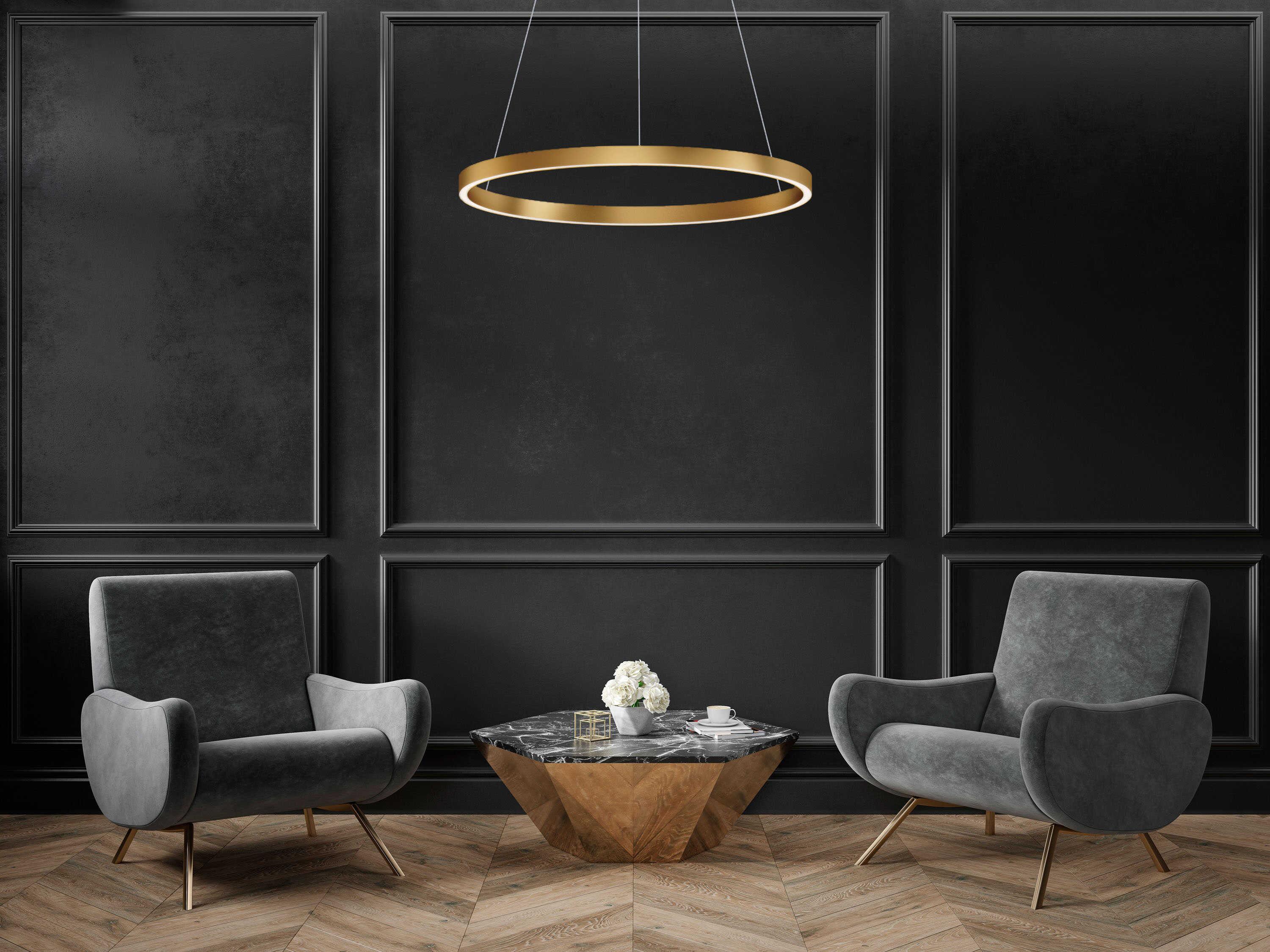 ET2 Groove 1-Light Gold LED Pendant