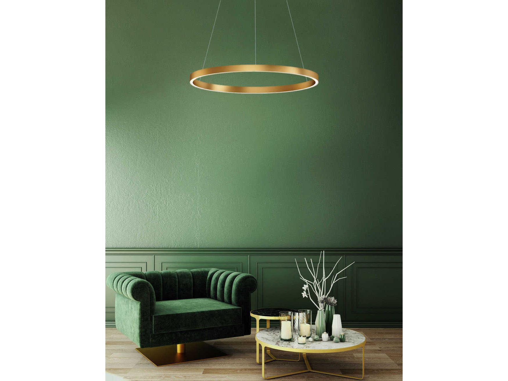 ET2 Groove 1-Light Gold LED Pendant