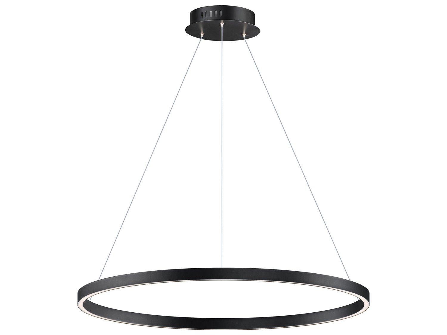 ET2 Groove 1-Light Black LED Pendant