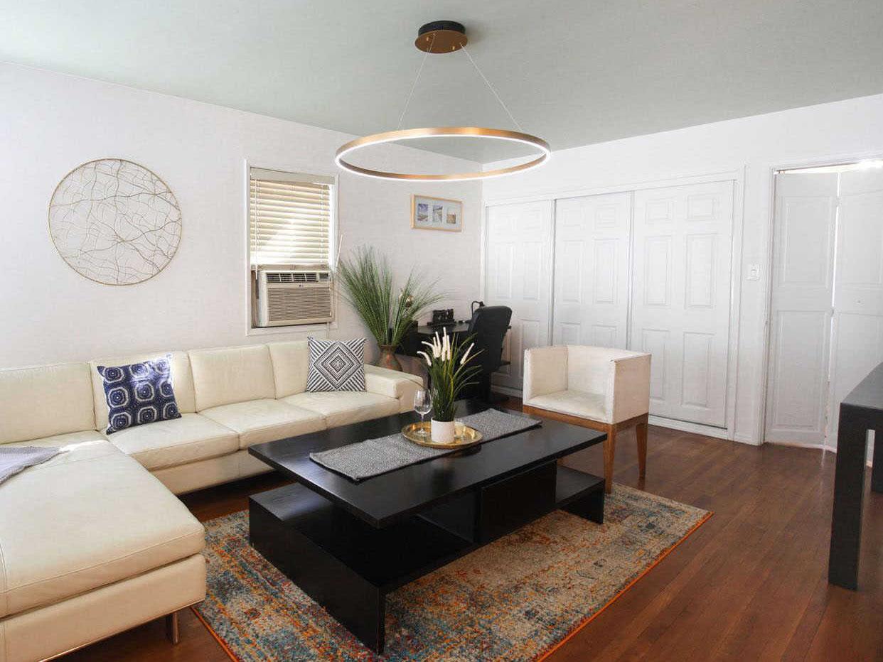 ET2 Groove 1-Light Gold LED Round Pendant