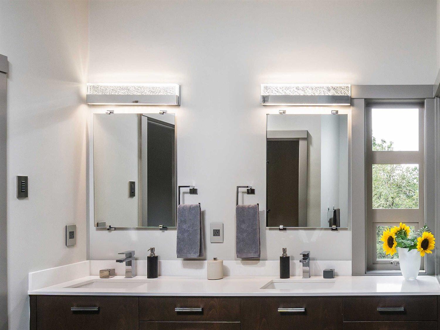 ET2 Fizz Iii 2-Light Polished Chrome Glass LED Vanity Light