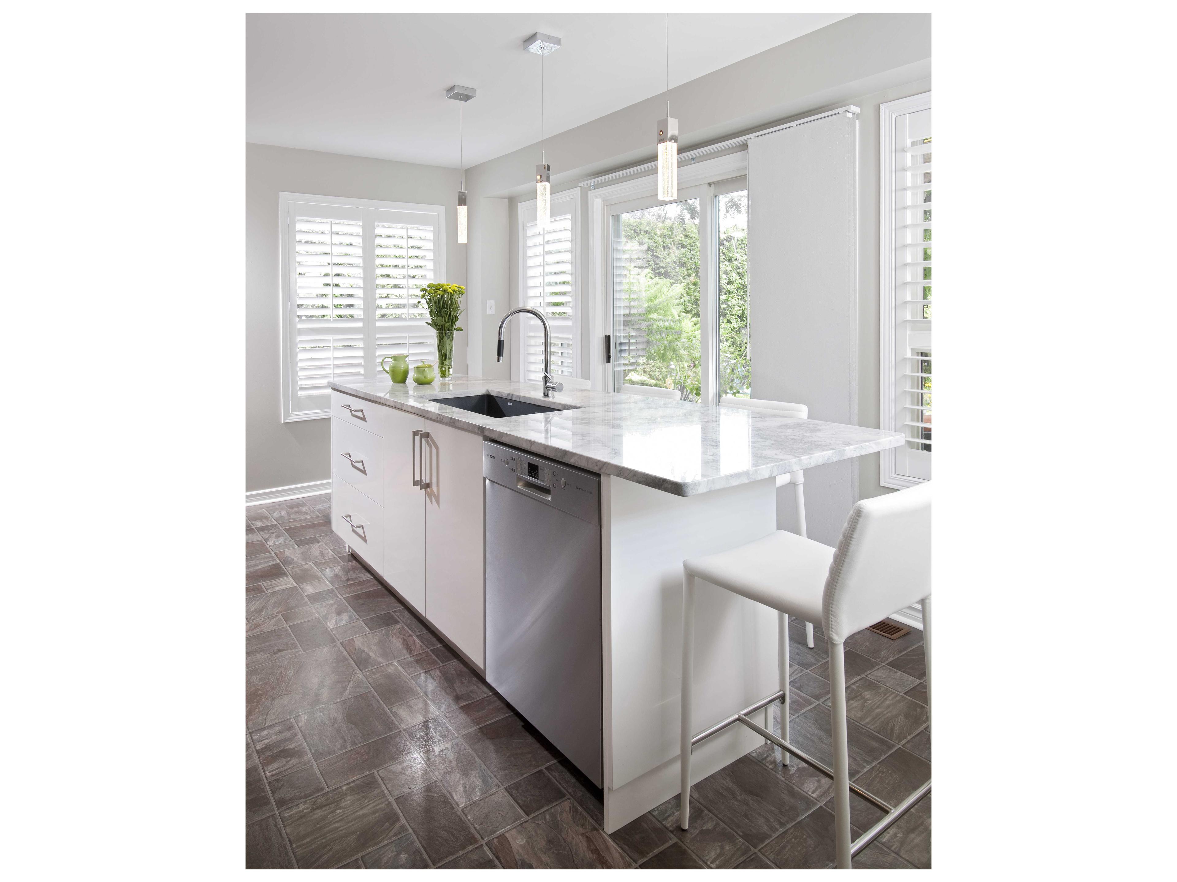 ET2 1-Light Polished Chrome Glass LED Cylinder Mini Pendant