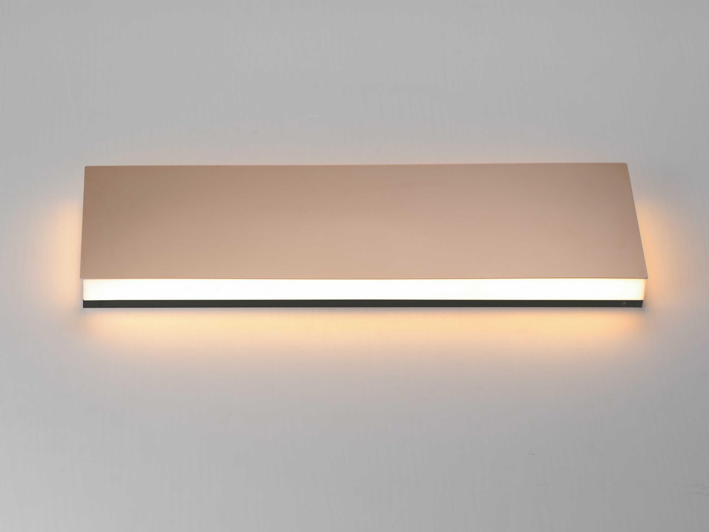 ET2 Embosse 1-Light Polished Bronze LED Vanity Light