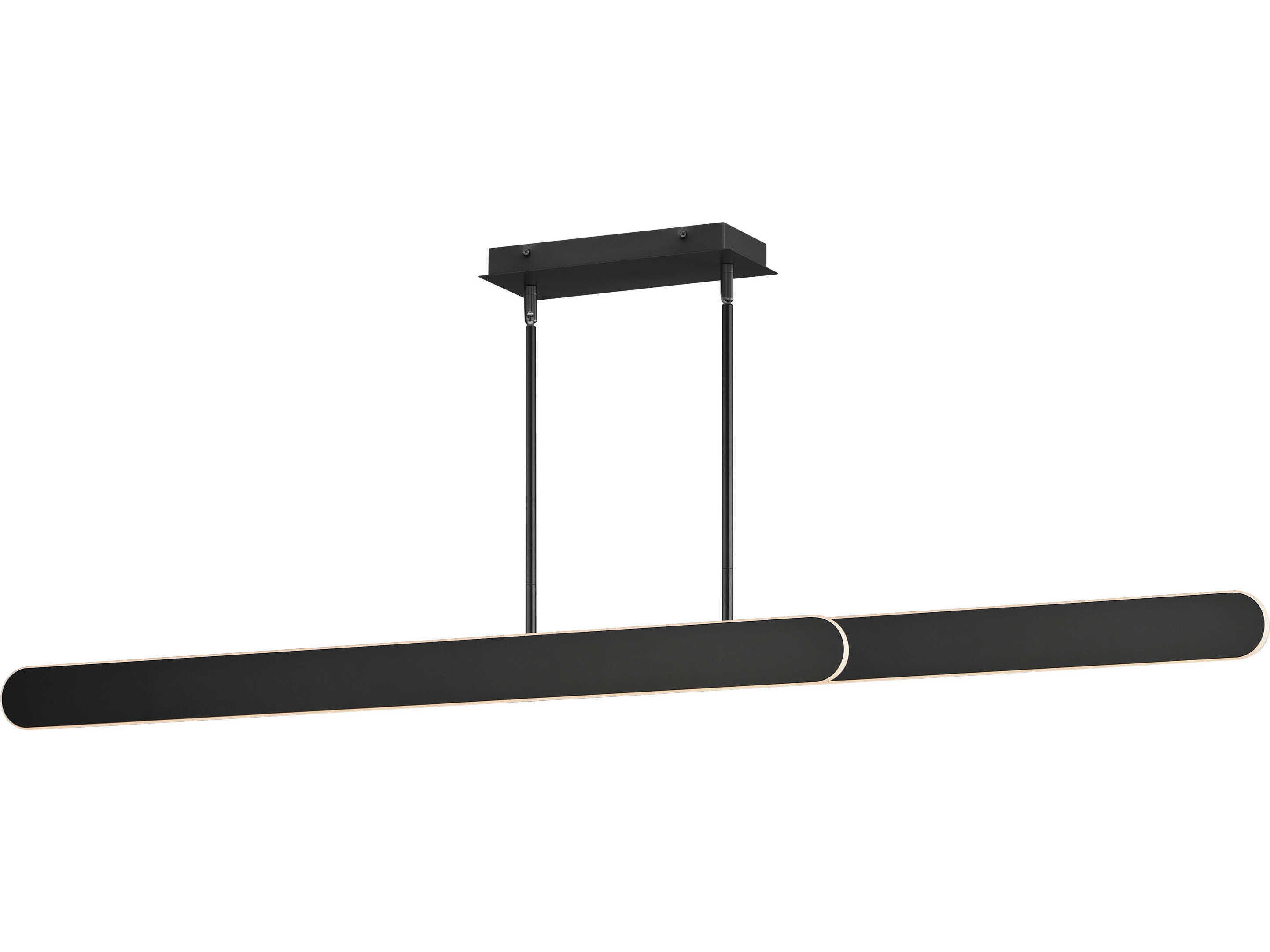 ET2 Belt 2-Light Black Linear Island Pendant