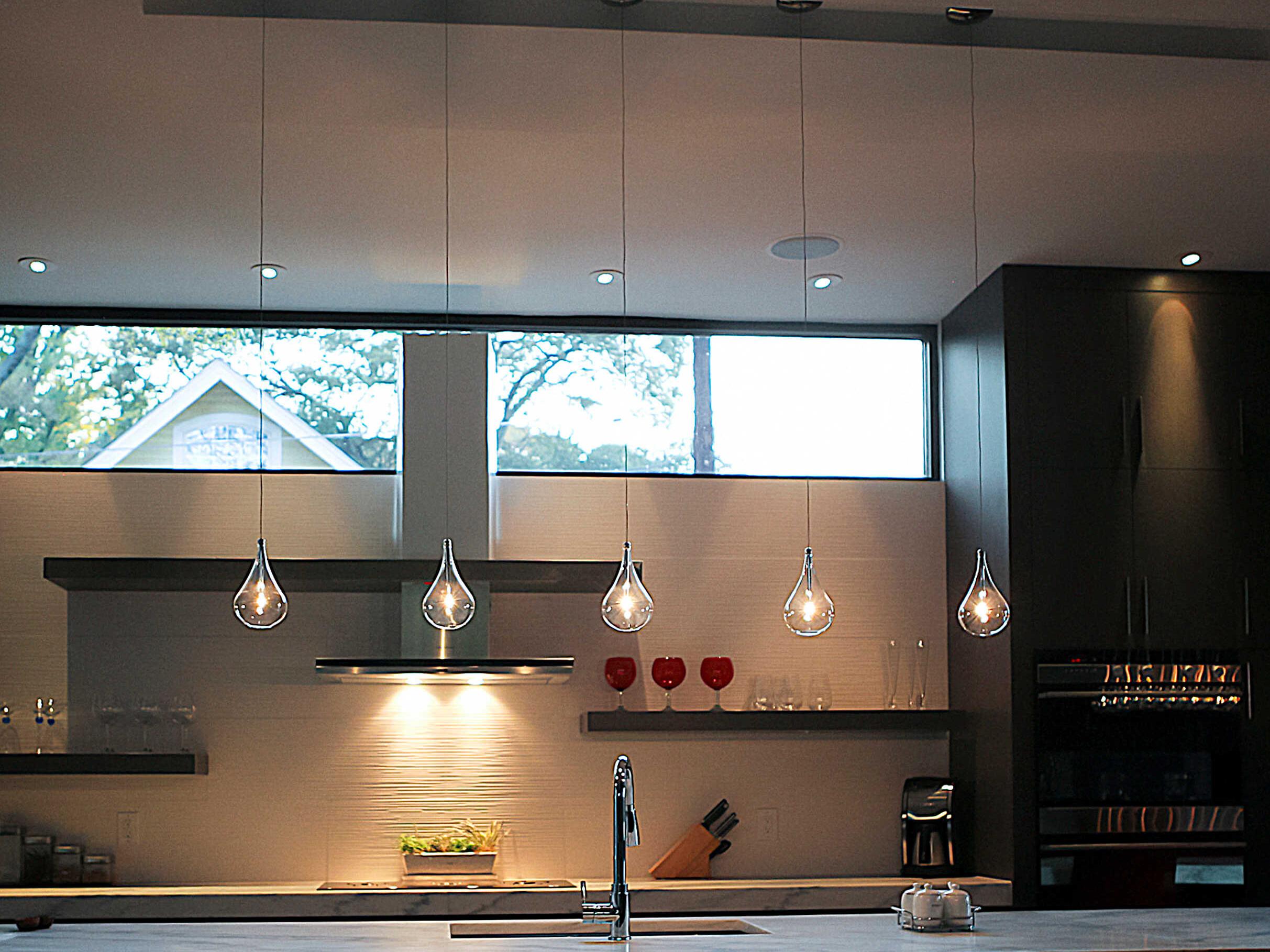 ET2 1-Light Polished Chrome Glass Mini Pendant