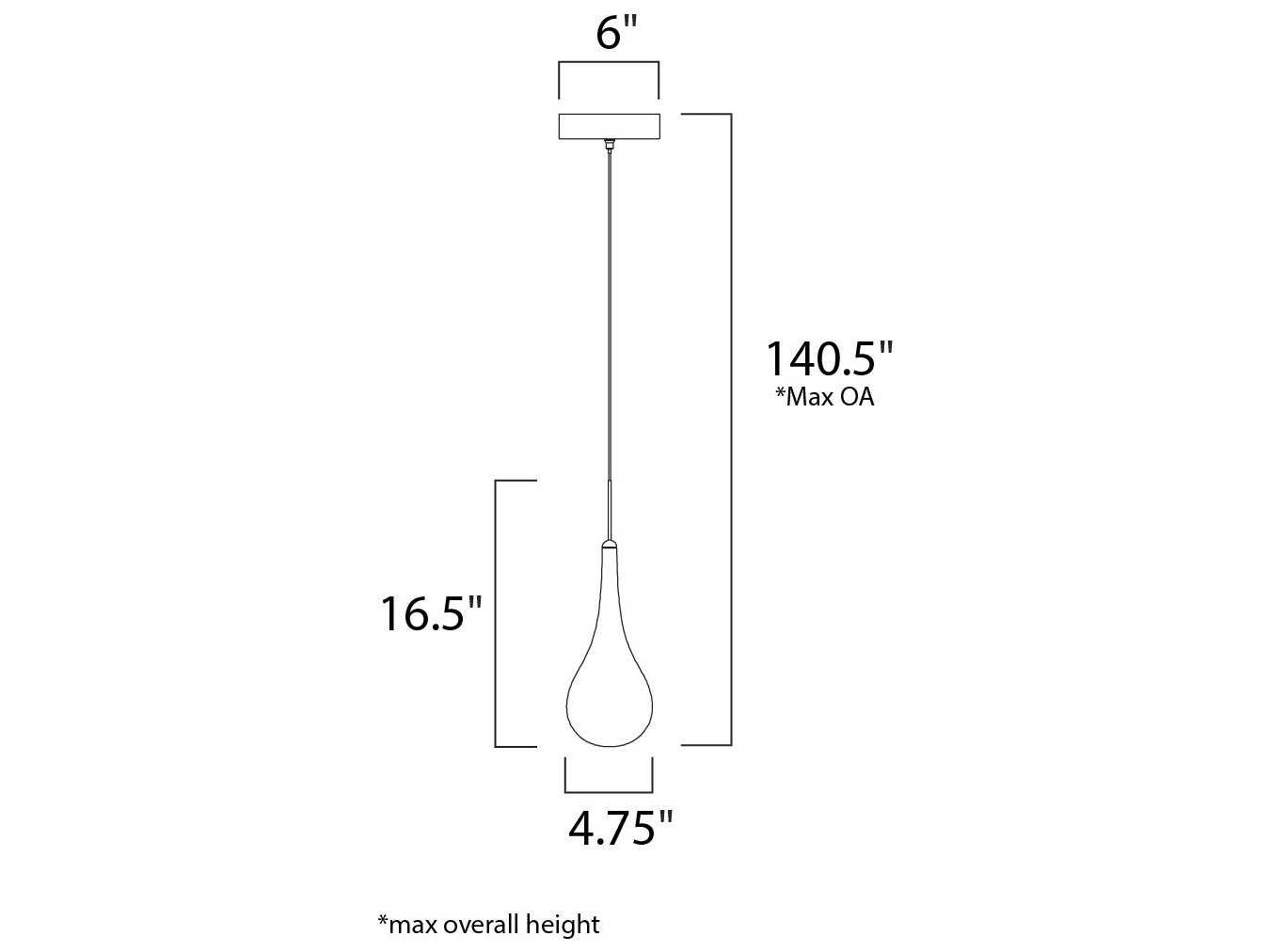 ET2 1-Light Polished Chrome Glass LED Mini Pendant