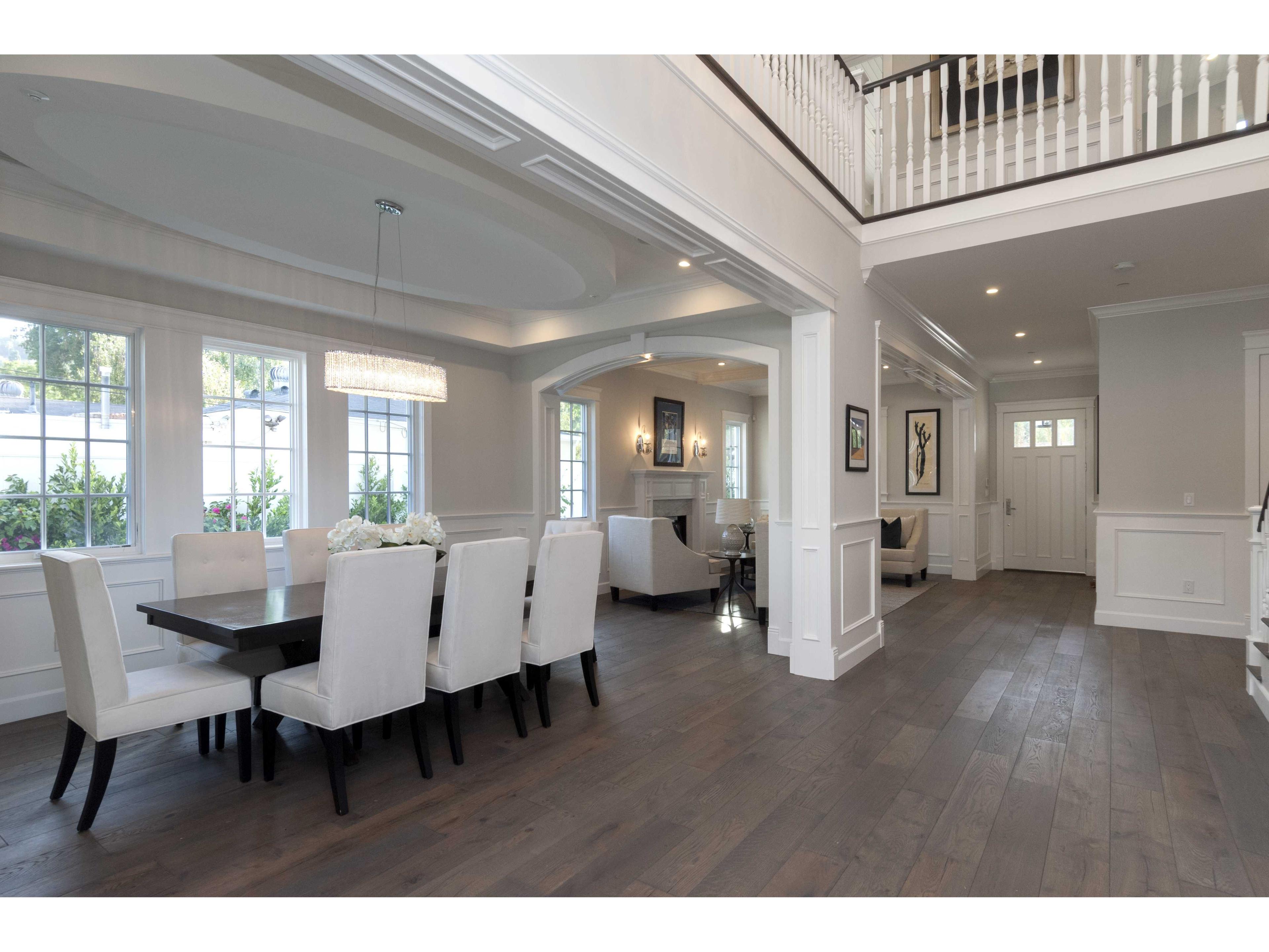 ET2 Spiral 6-Light Polished Chrome Crystal Linear Round Island Pendant