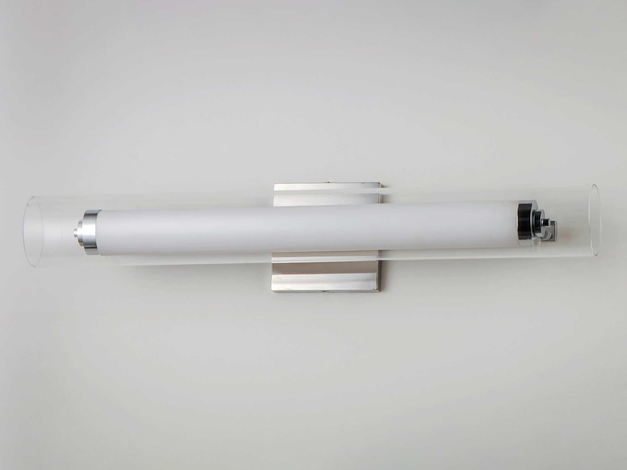 ET2 Centrum 1-Light Polished Chrome Glass LED Vanity Light