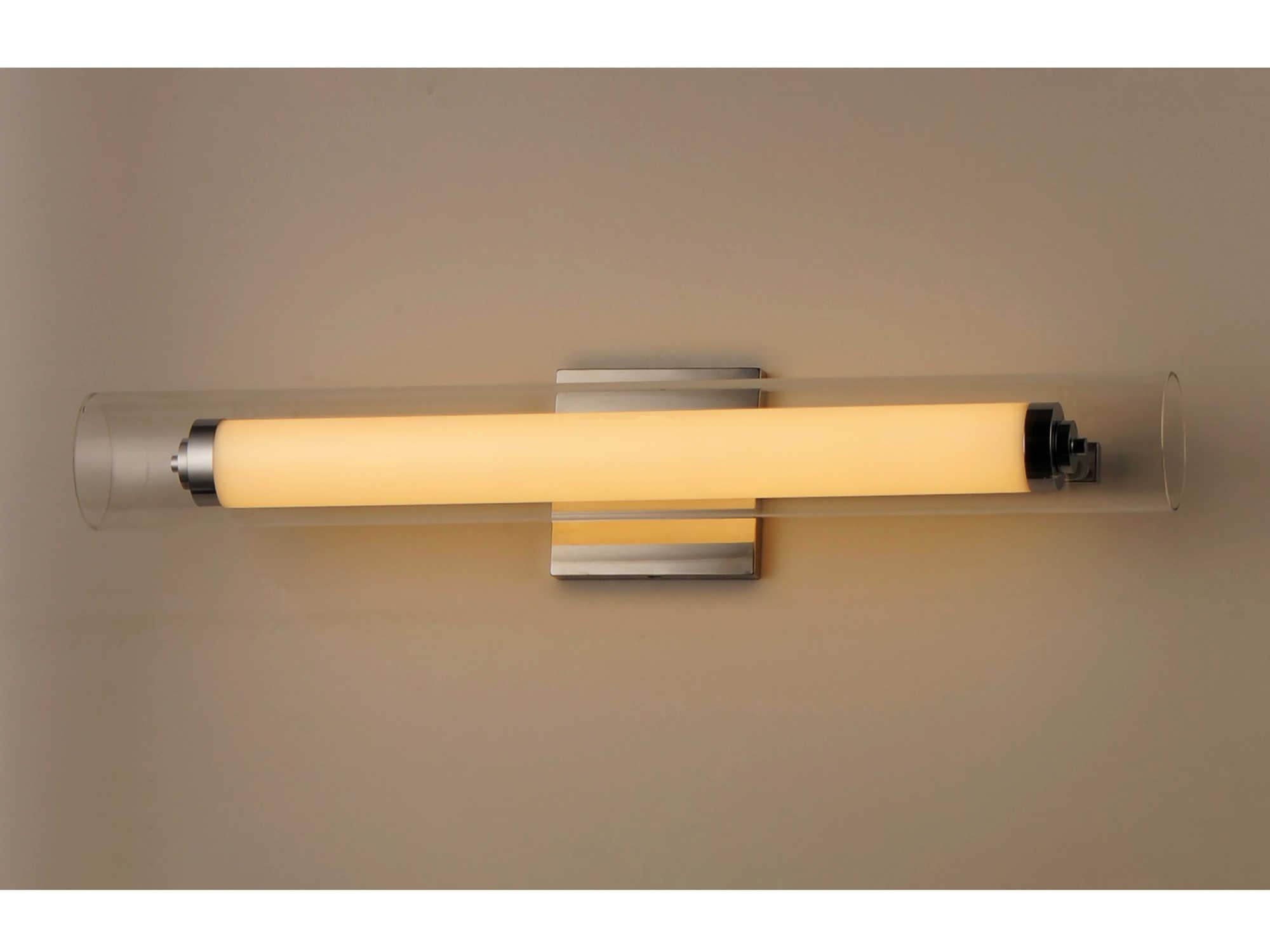 ET2 Centrum 1-Light Polished Chrome Glass LED Vanity Light