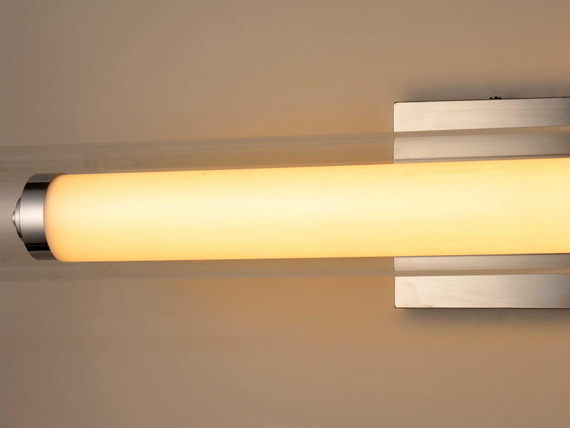 ET2 Centrum 1-Light Polished Chrome Glass LED Vanity Light