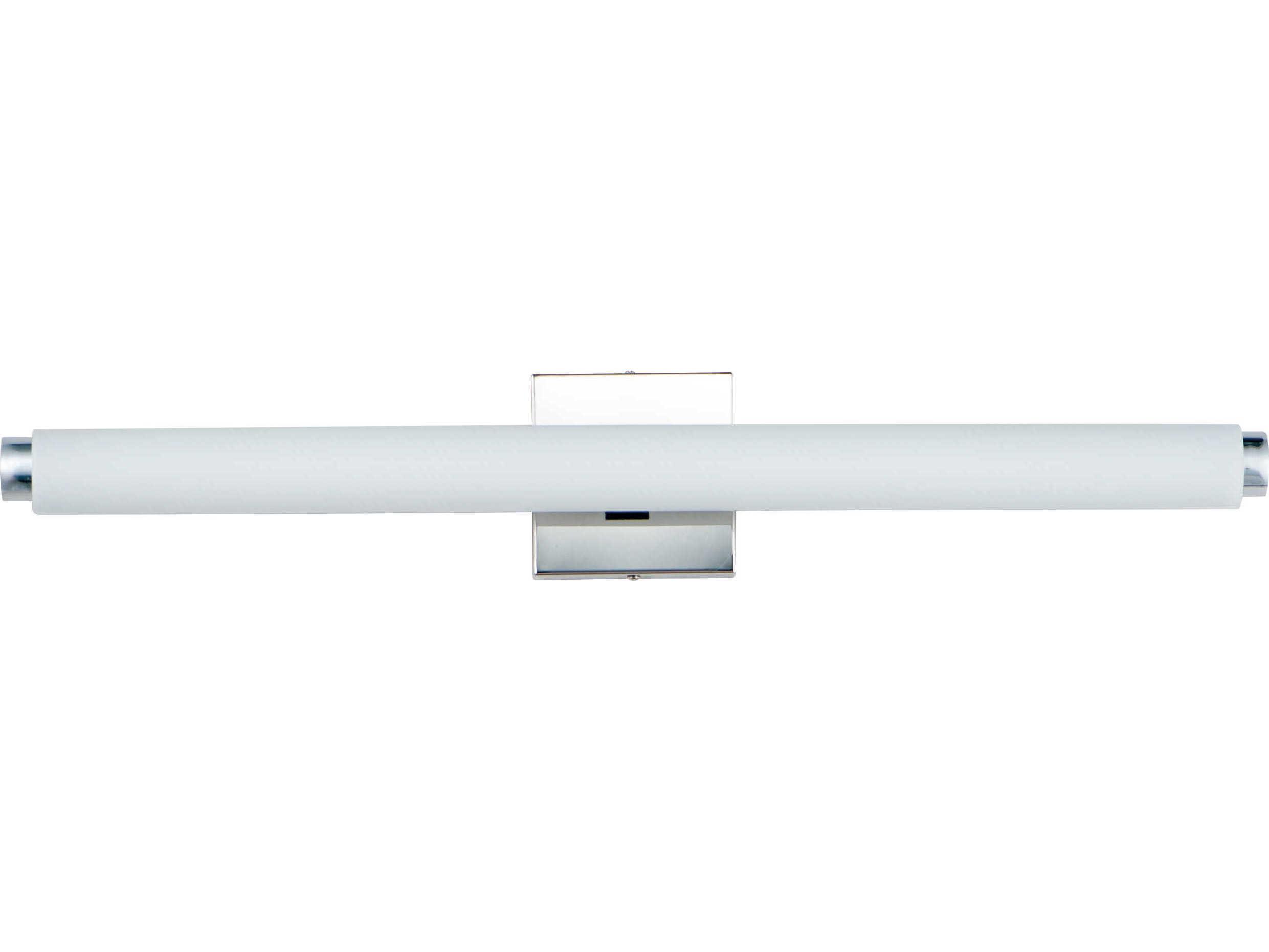 ET2 Soprano 1-Light Polished Chrome White Glass LED Vanity Light