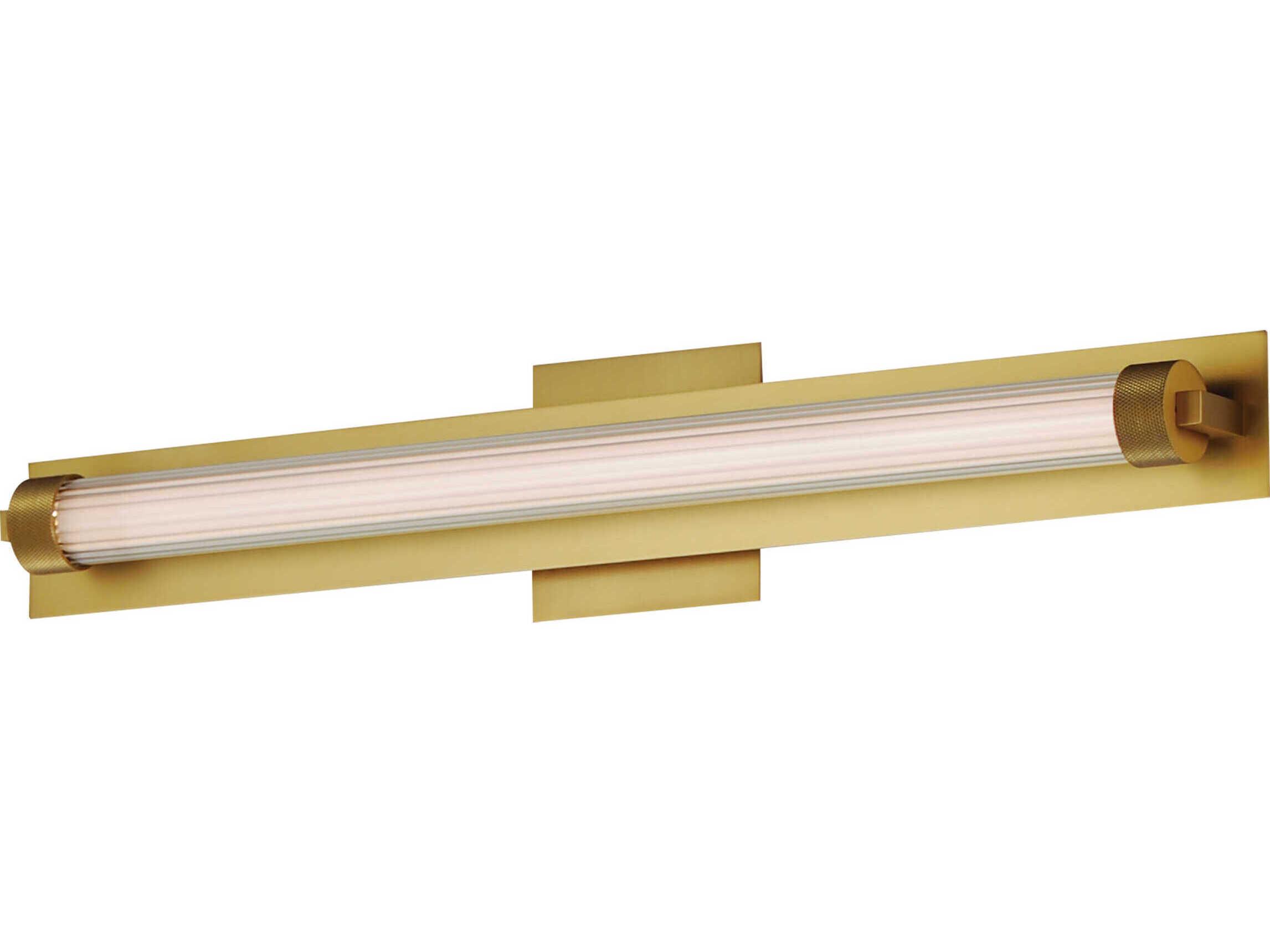 ET2 Doric 1-Light Natural Aged Brass Vanity Light