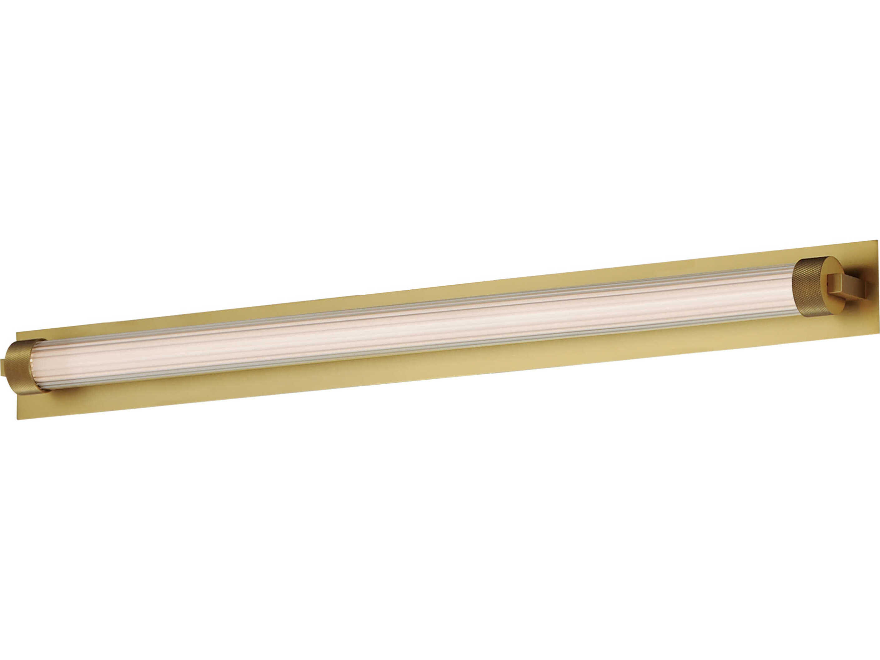 ET2 Doric 1-Light Natural Aged Brass Vanity Light