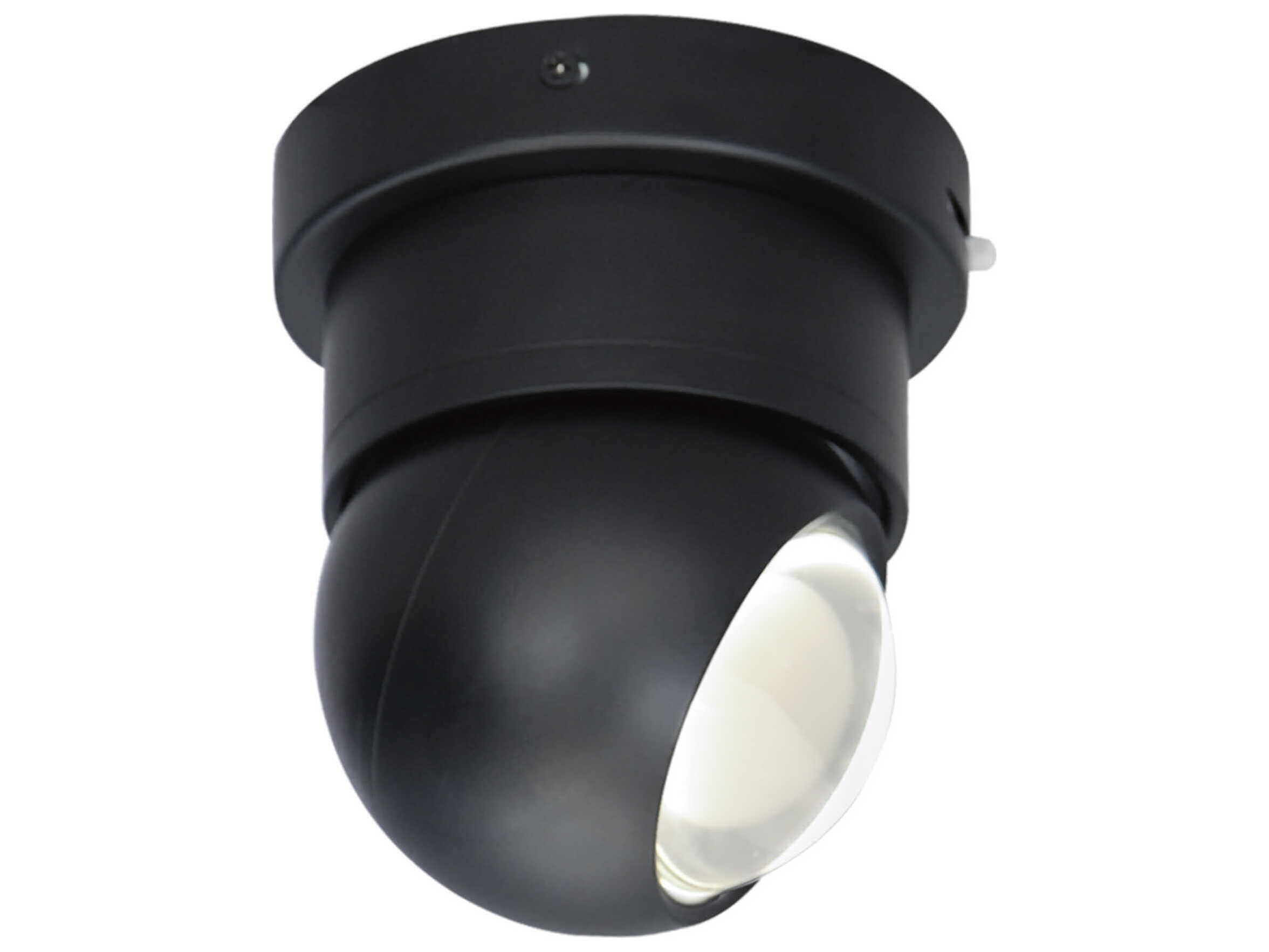 ET2 1-Light Black LED Round Flush Mount