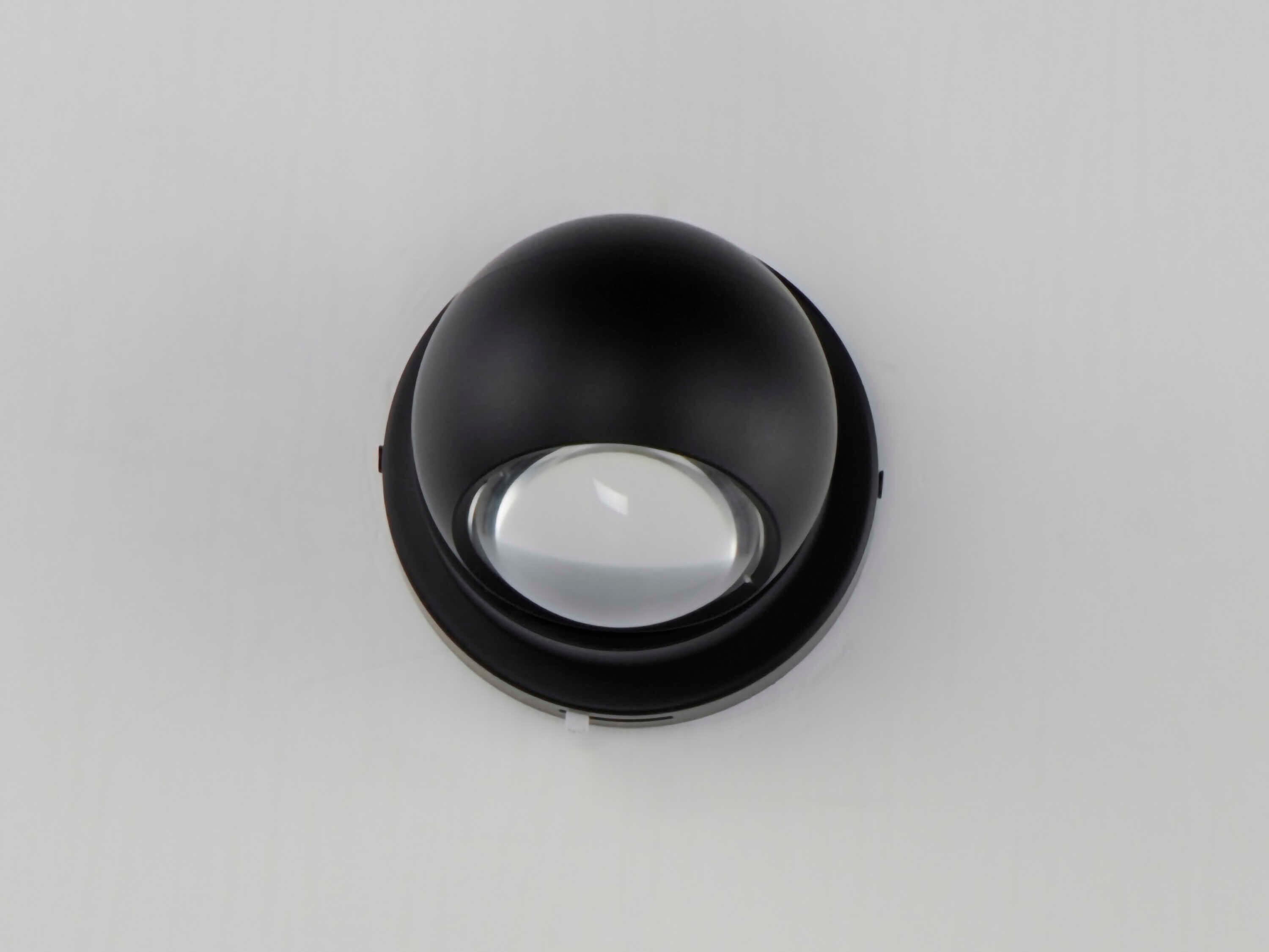 ET2 1-Light Black LED Round Flush Mount
