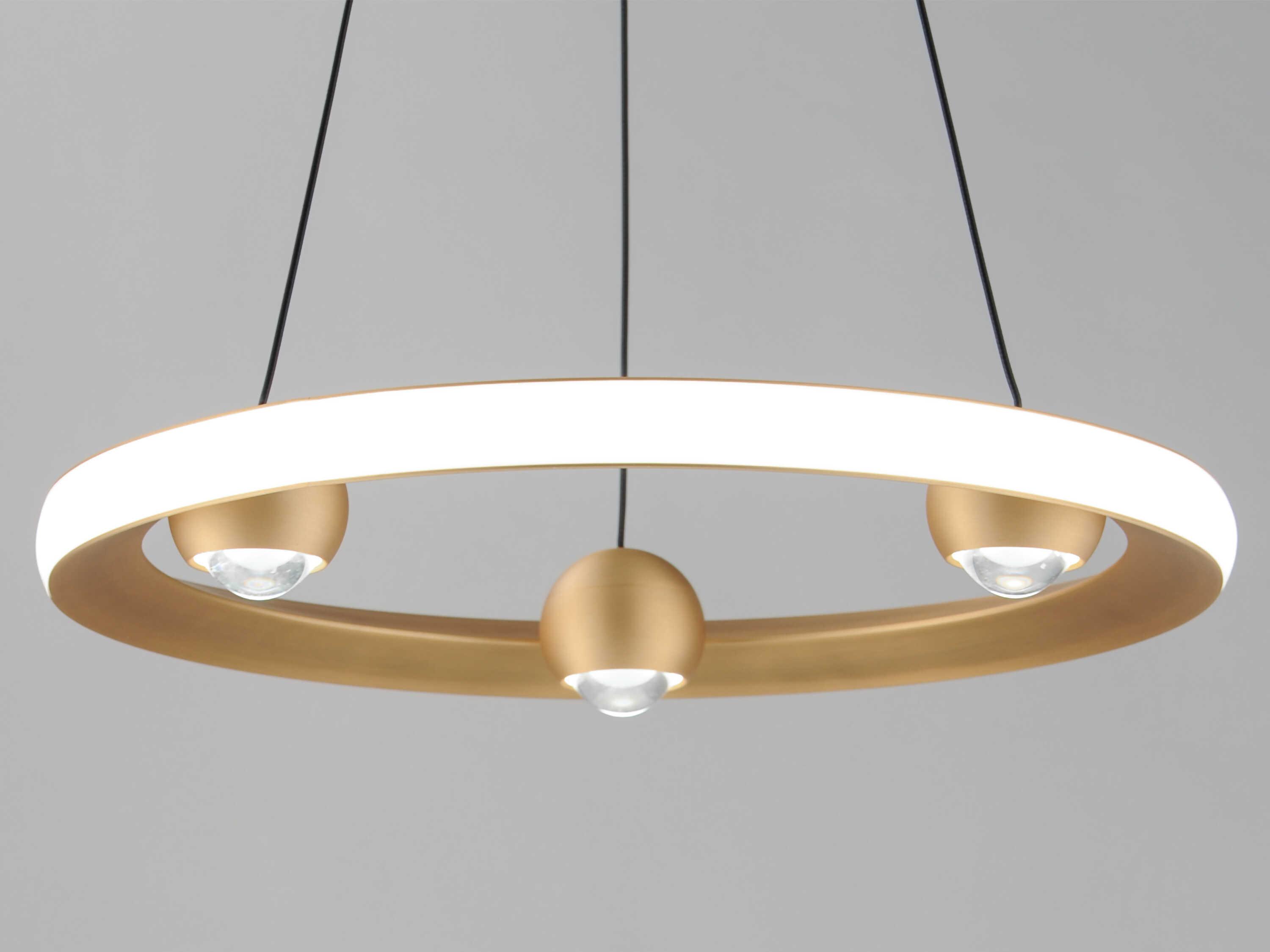 ET2 Nodes 1-Light Gold LED Pendant