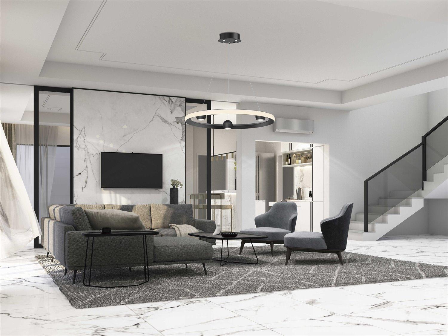 ET2 Nodes 1-Light Black LED Pendant