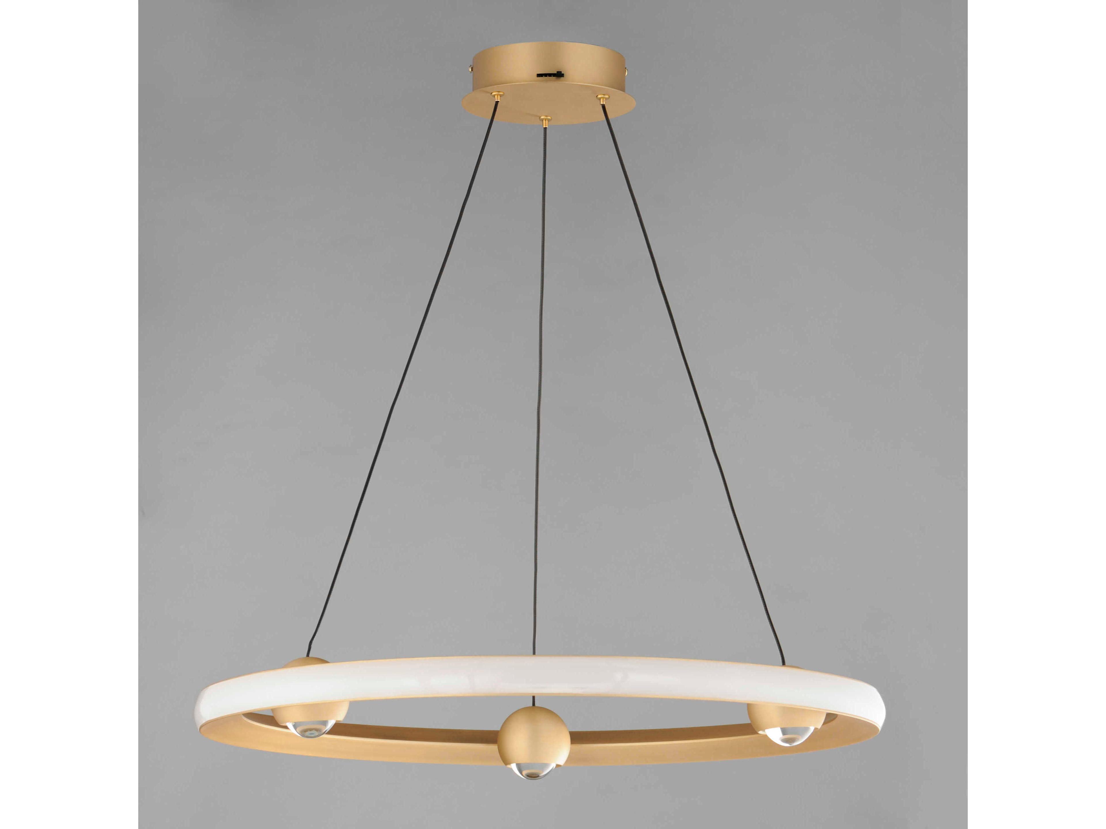 ET2 Nodes 1-Light Gold LED Pendant