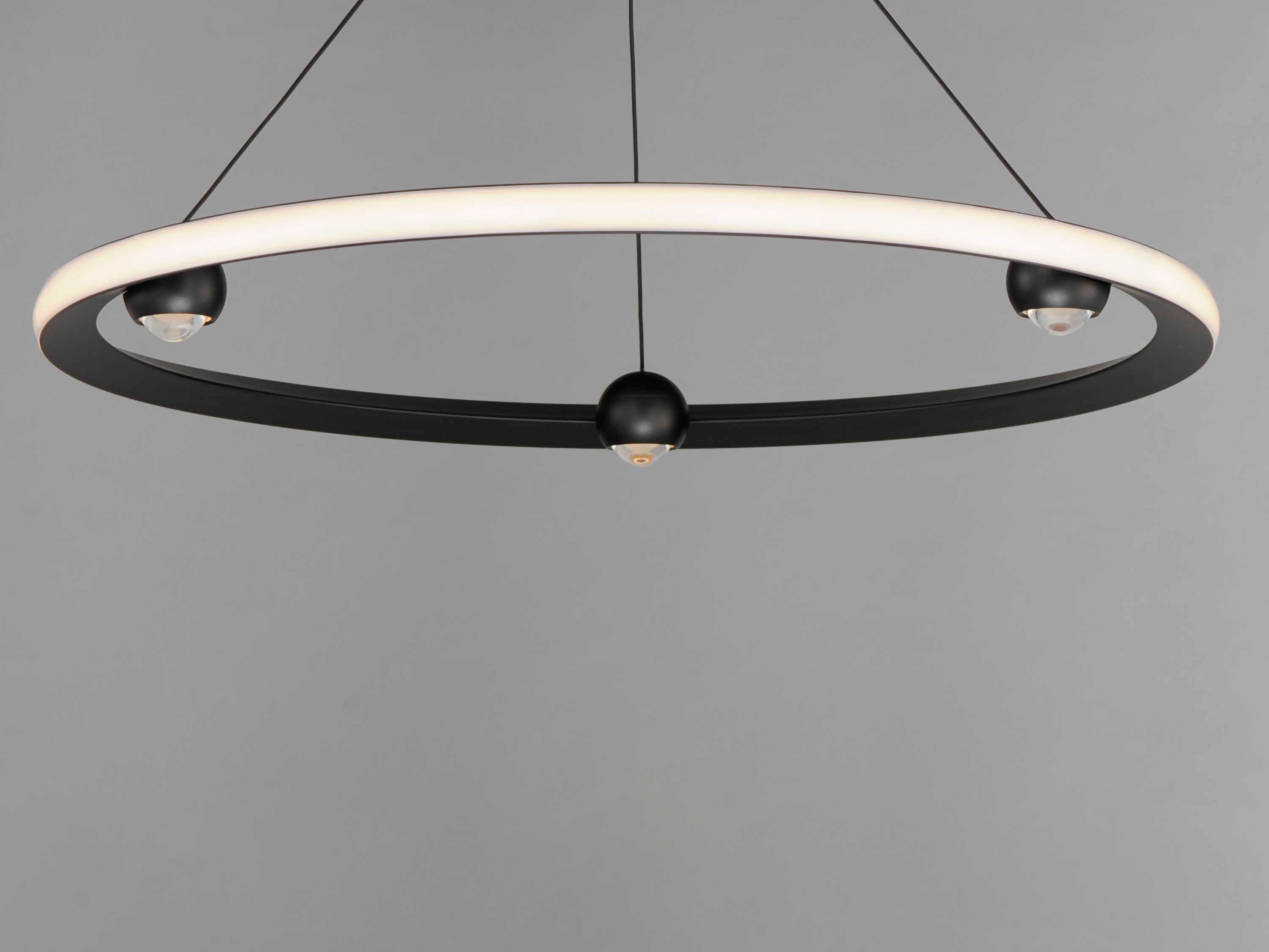 ET2 Nodes 1-Light Black LED Pendant
