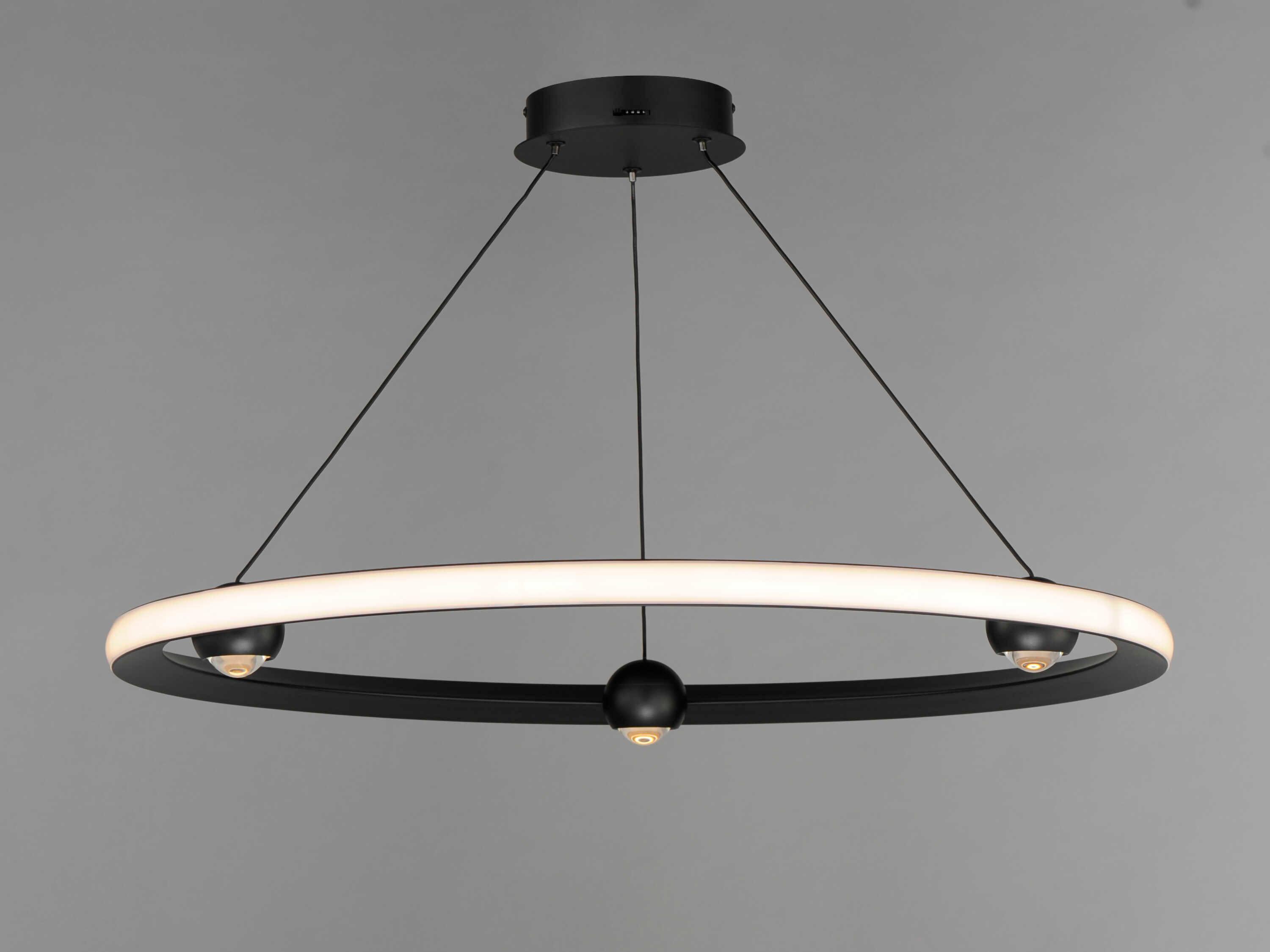 ET2 Nodes 1-Light Black LED Pendant