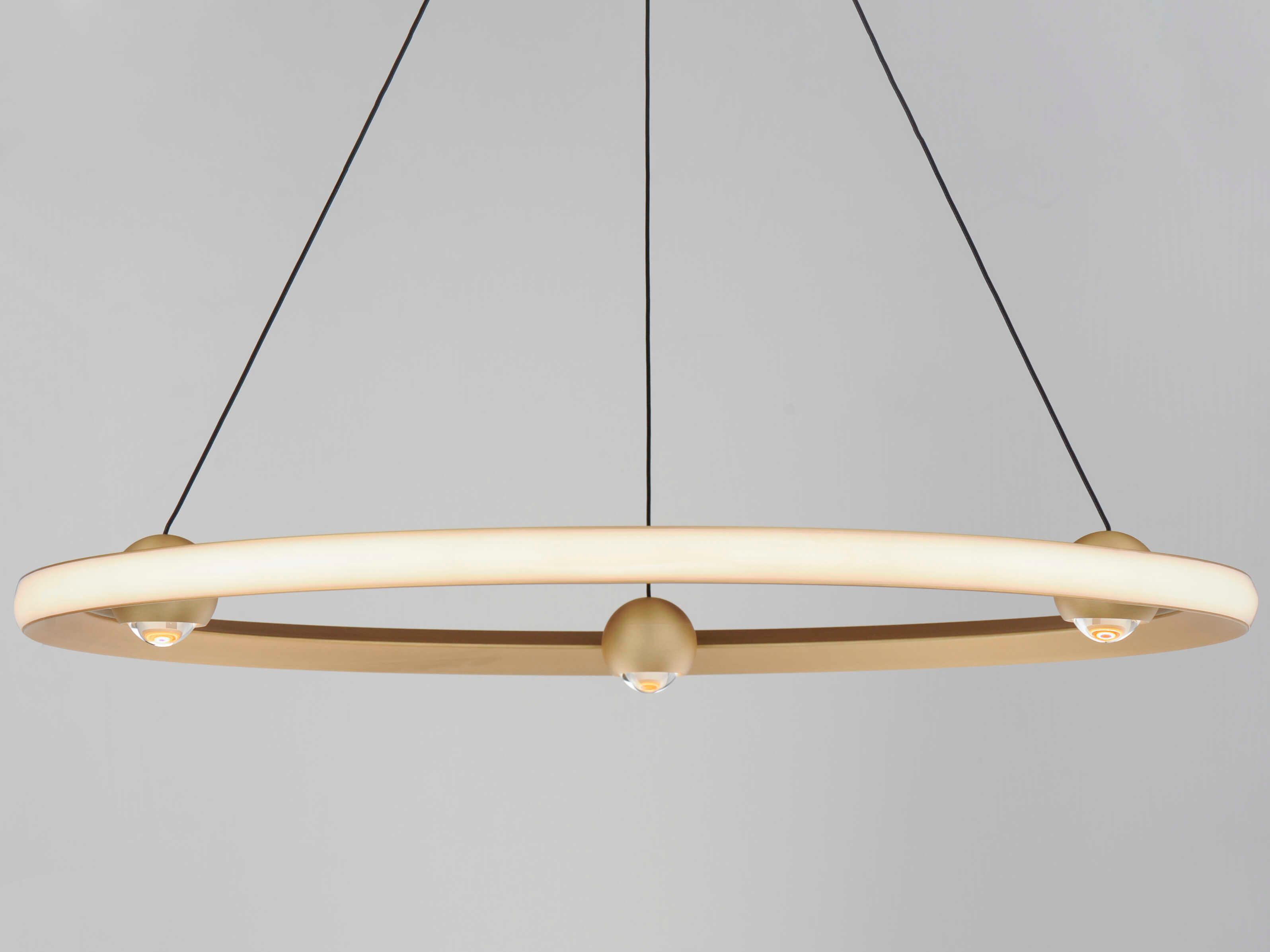 ET2 Nodes 1-Light Gold LED Pendant