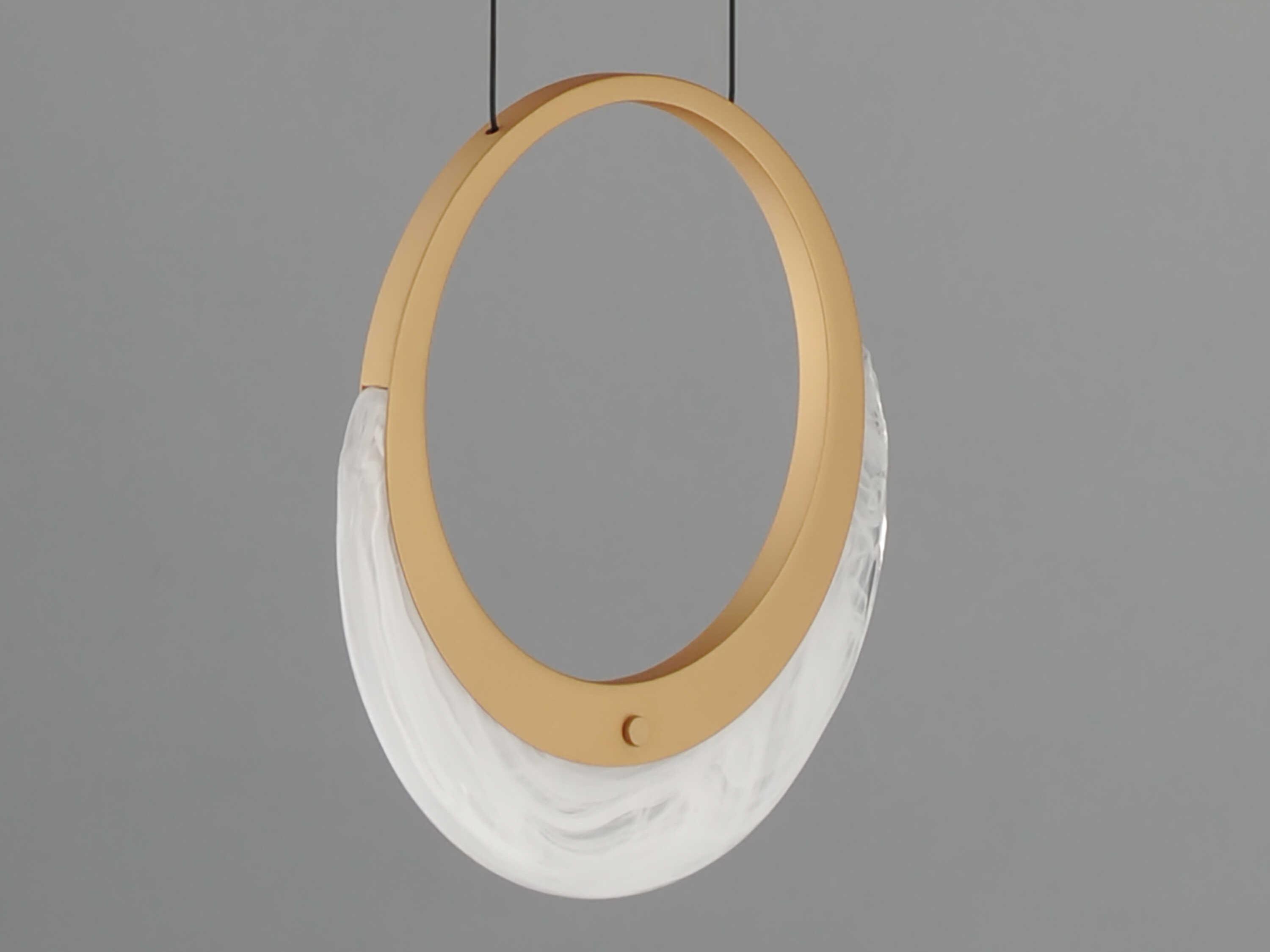 ET2 Lyra 1-Light Gold Round Mini Pendant