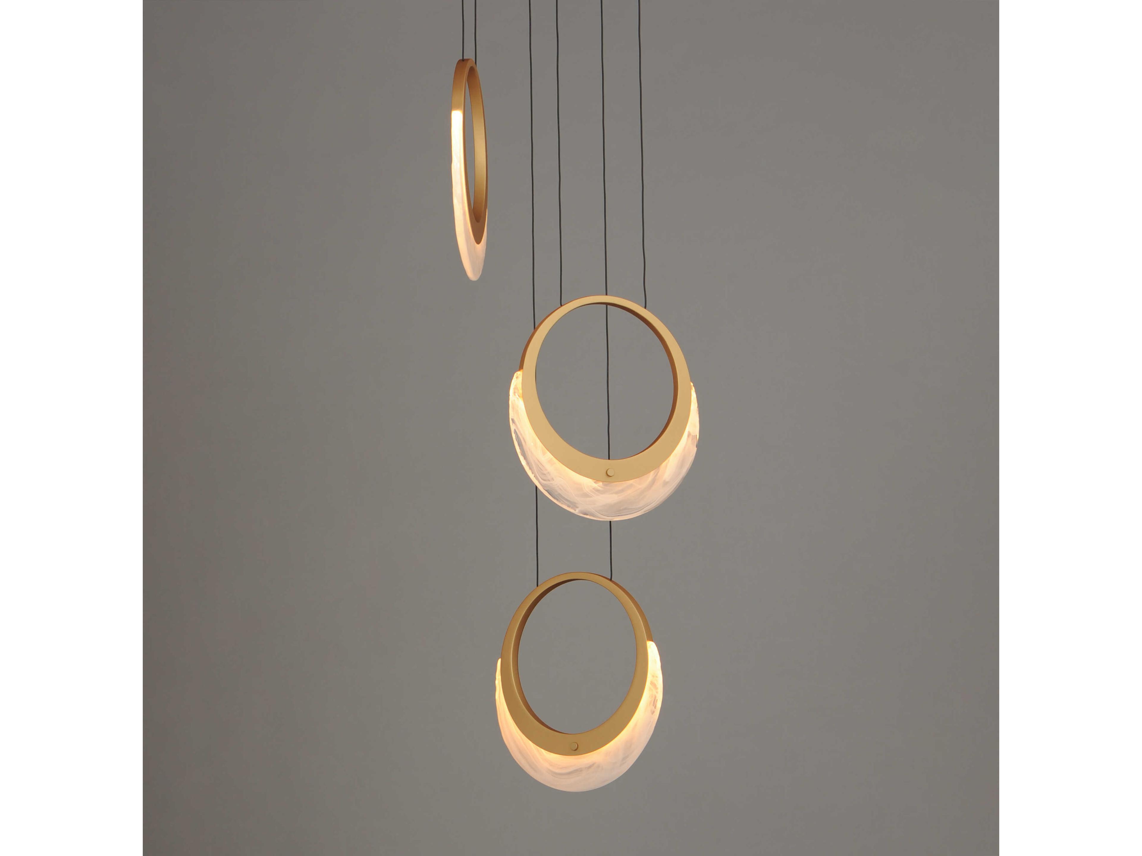 ET2 Lyra 3-Light Gold Round Pendant
