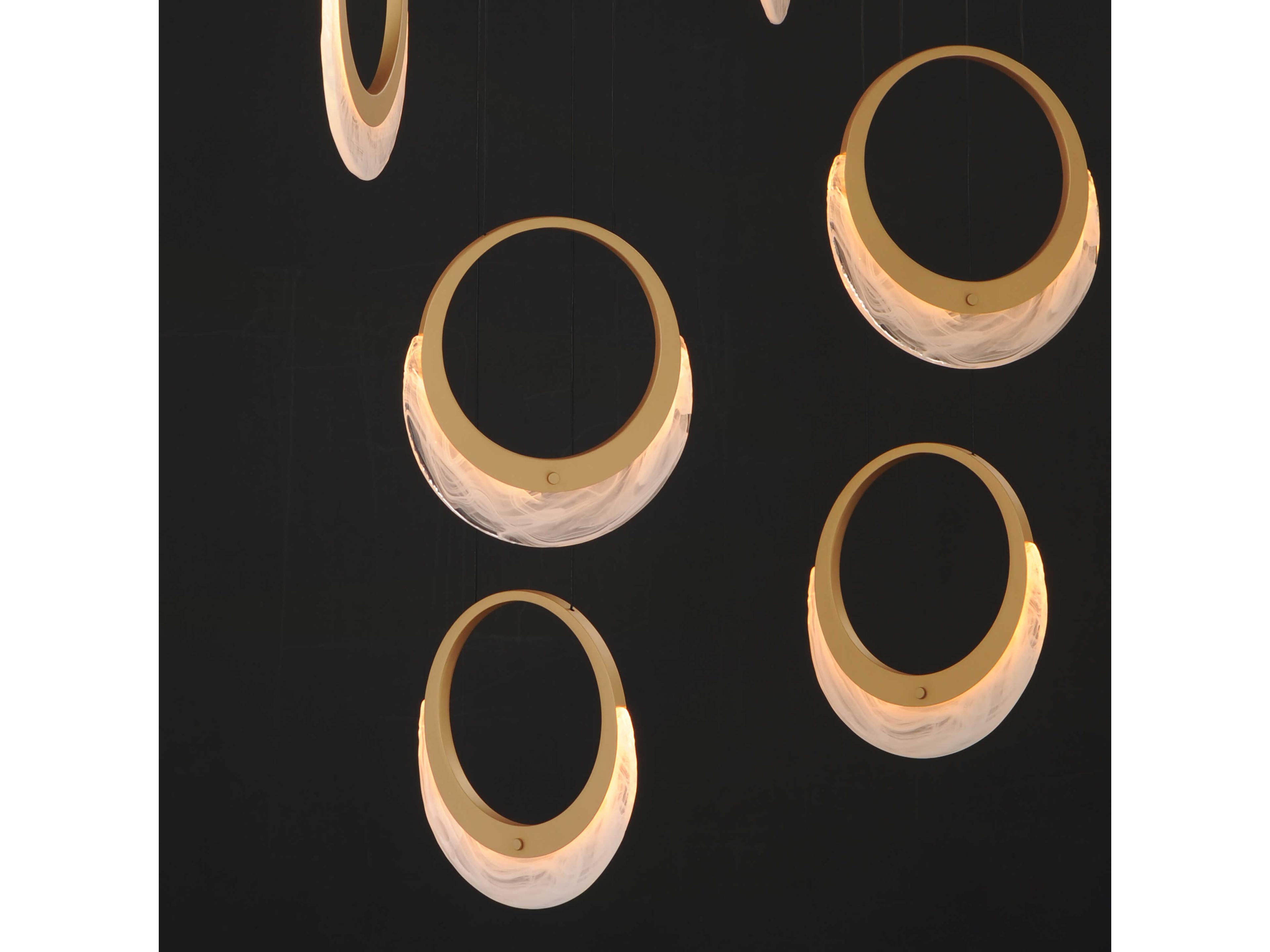 ET2 Lyra 6-Light Gold Round Pendant
