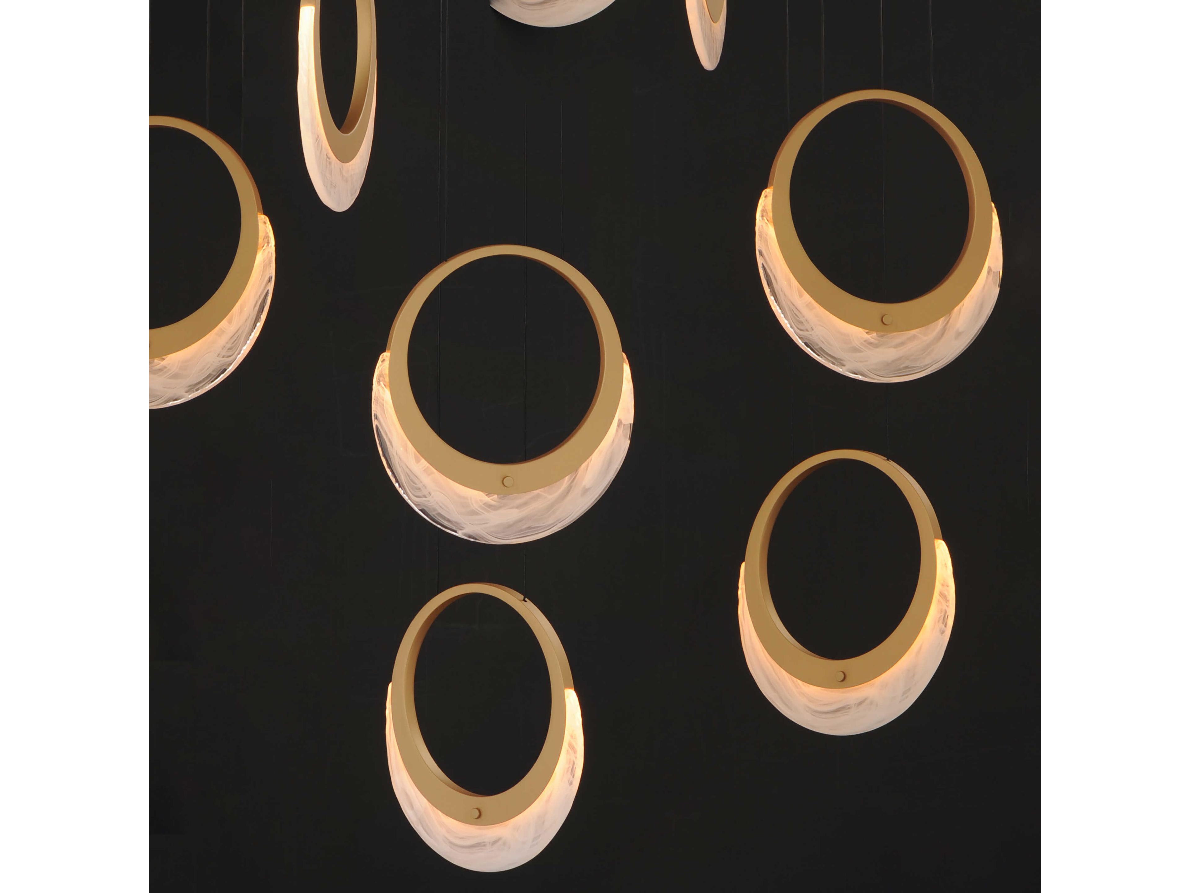 ET2 Lyra 9-Light Gold Round Pendant