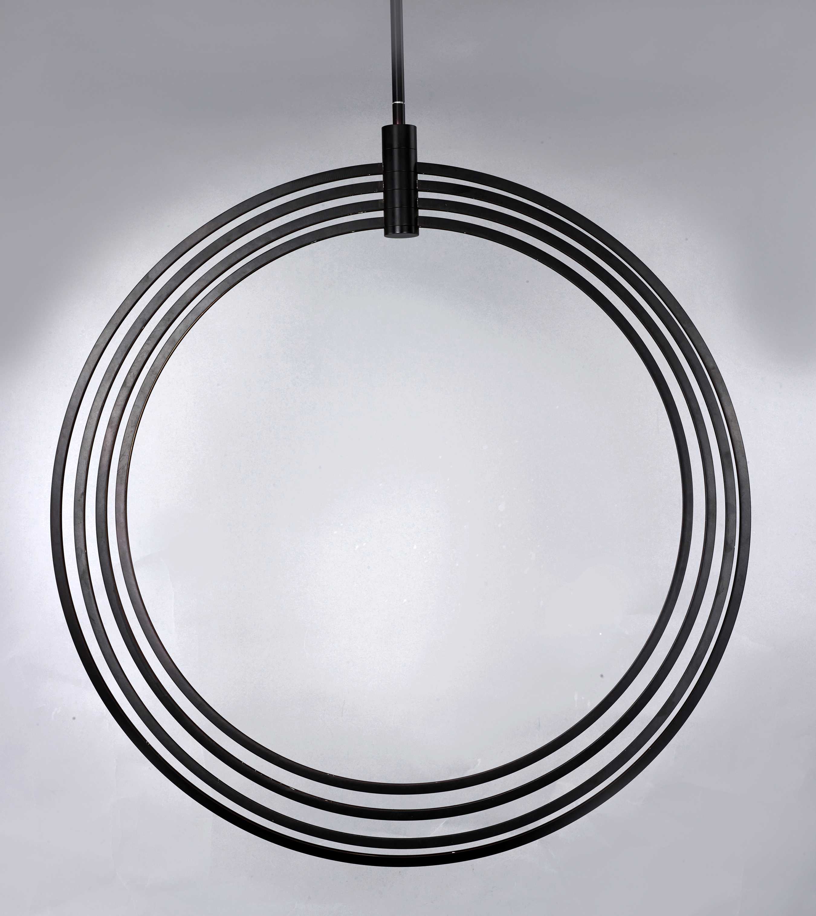 ET2 Concentric Led 4-Light Bronze LED Globe Round Pendant