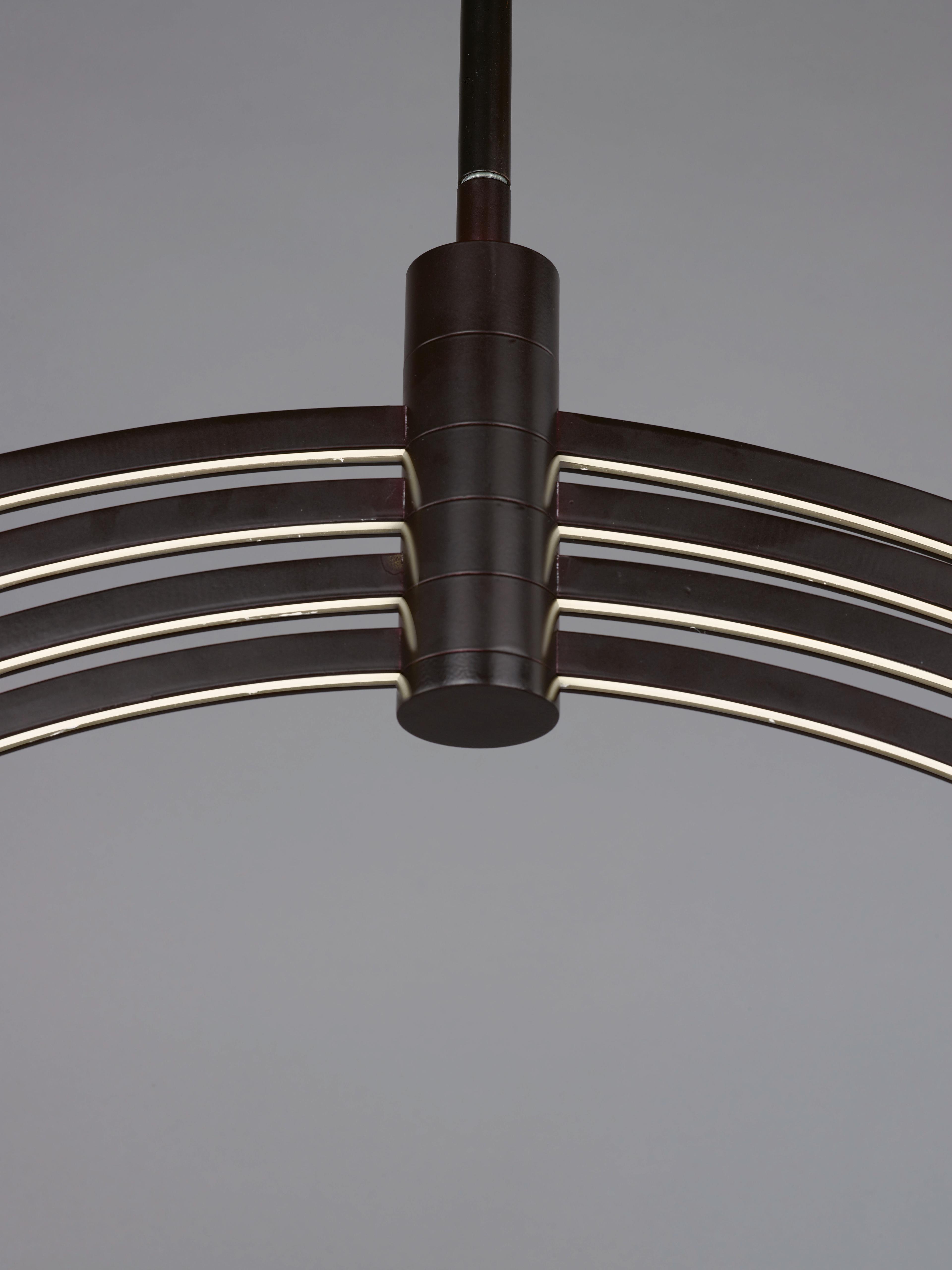 ET2 Concentric Led 4-Light Bronze LED Globe Round Pendant