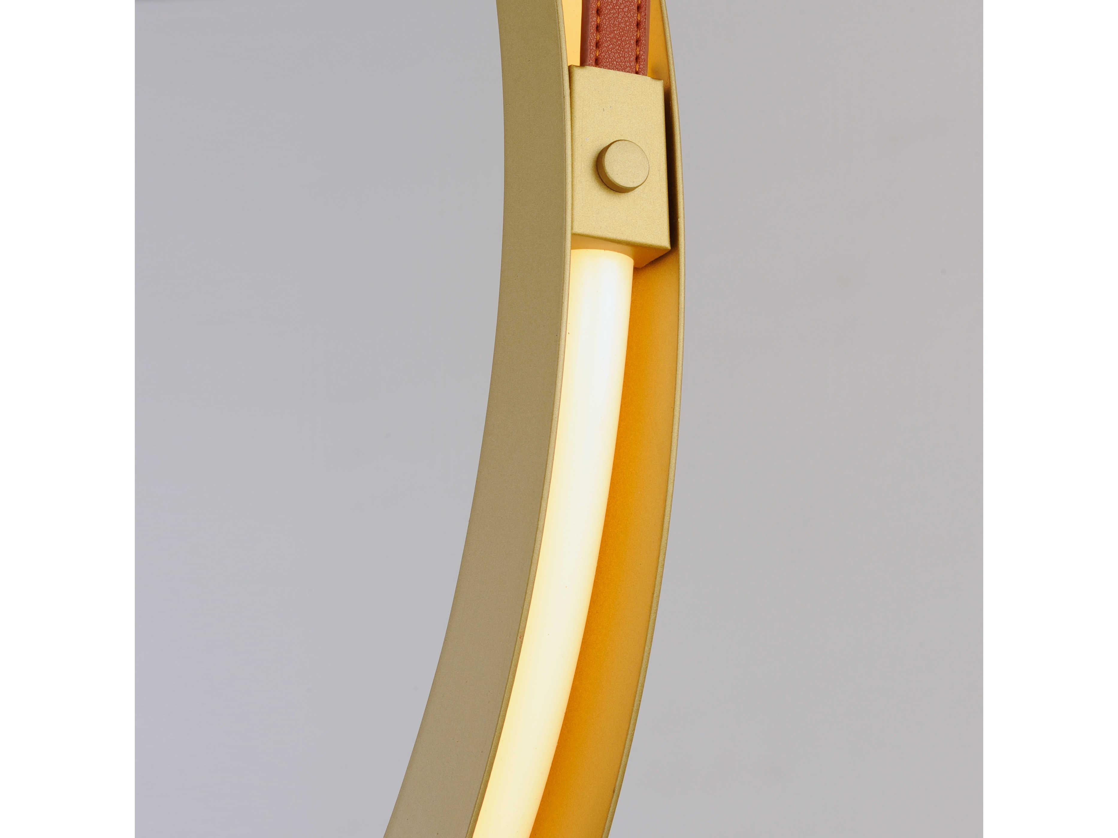 ET2 Tether 1-Light Natural Aged Brass LED Round Island Pendant