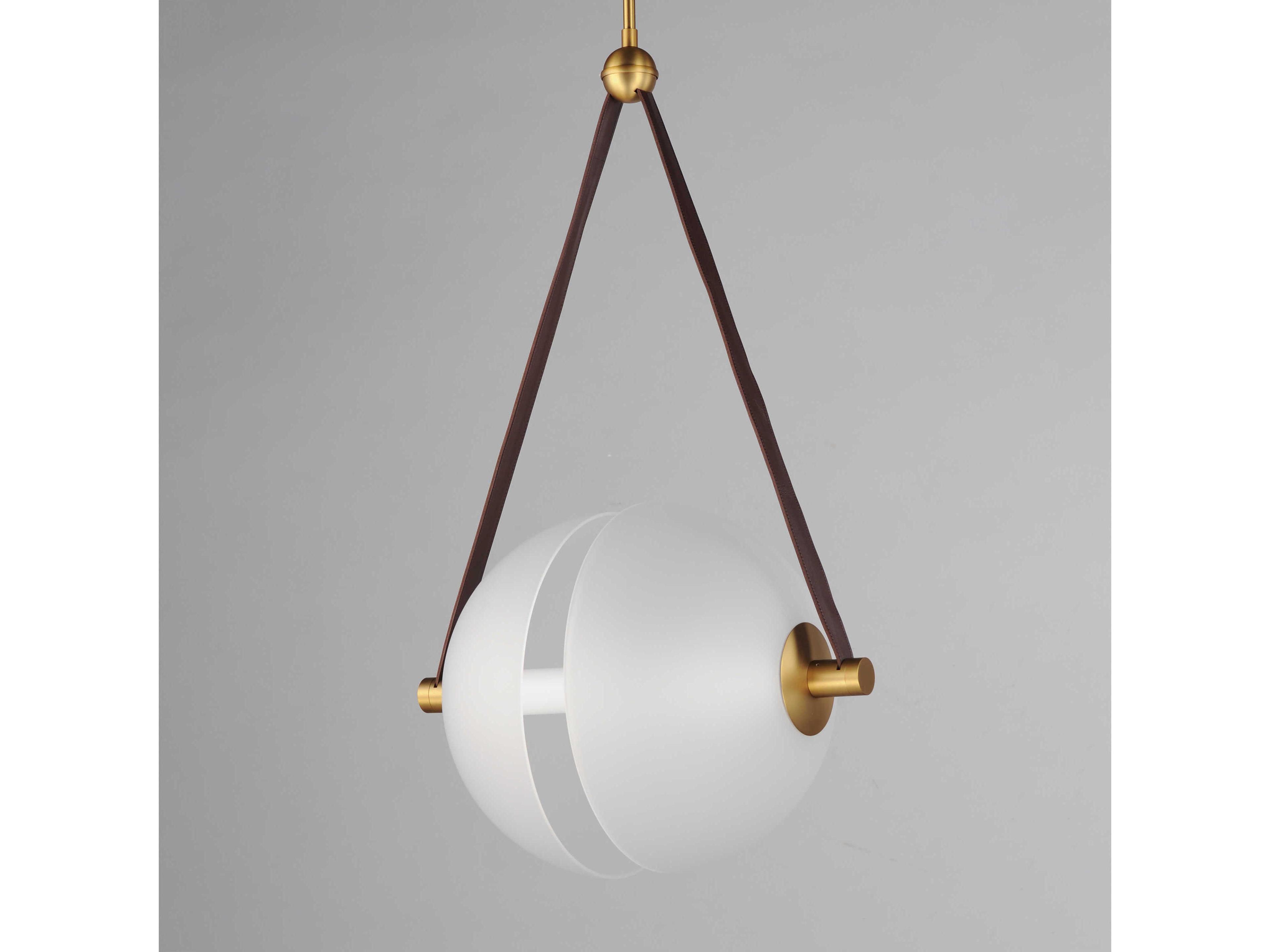 ET2 Dispatch 1-Light Natural Aged Brass Globe Pendant