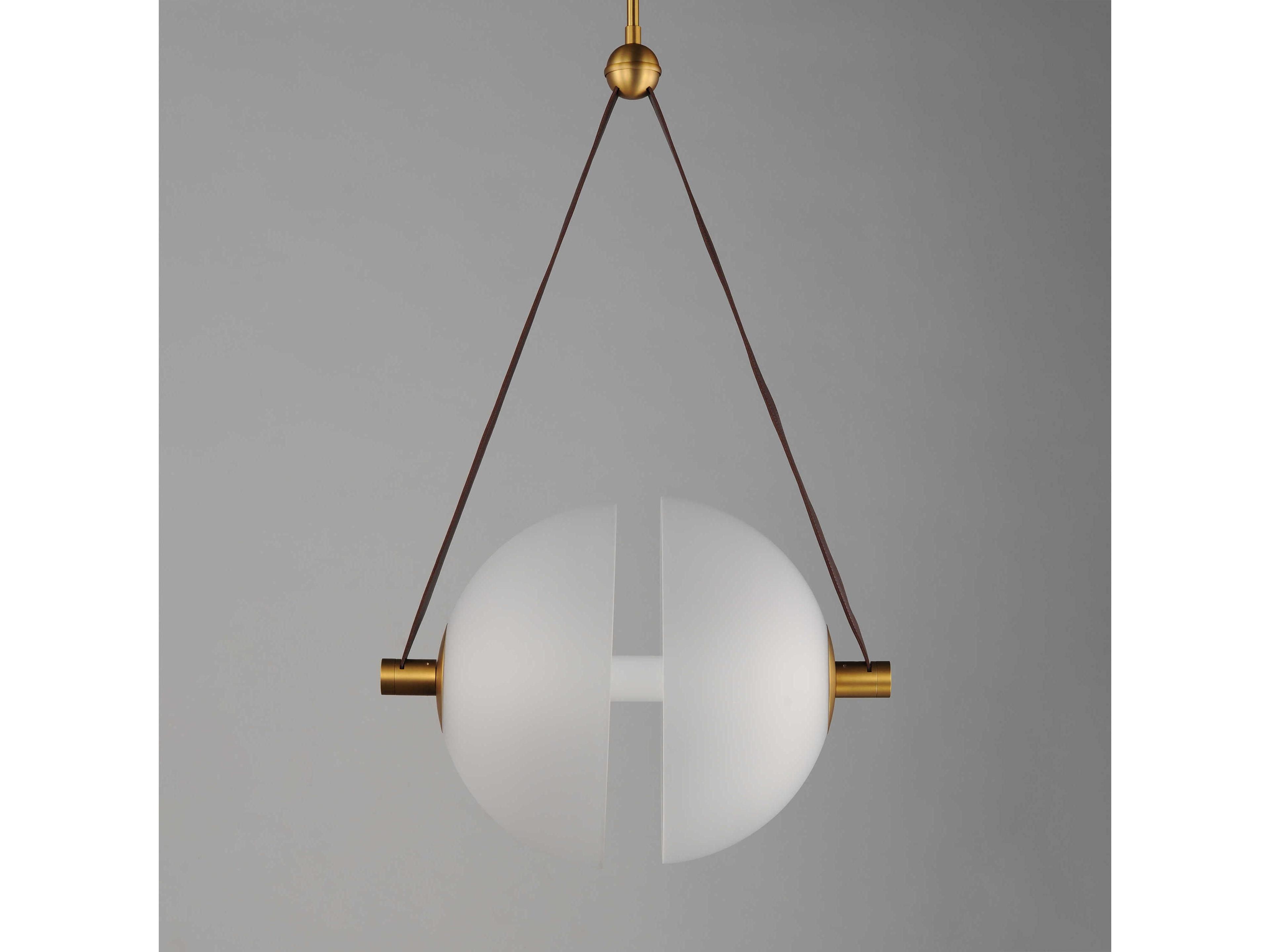 ET2 Dispatch 1-Light Natural Aged Brass Globe Pendant