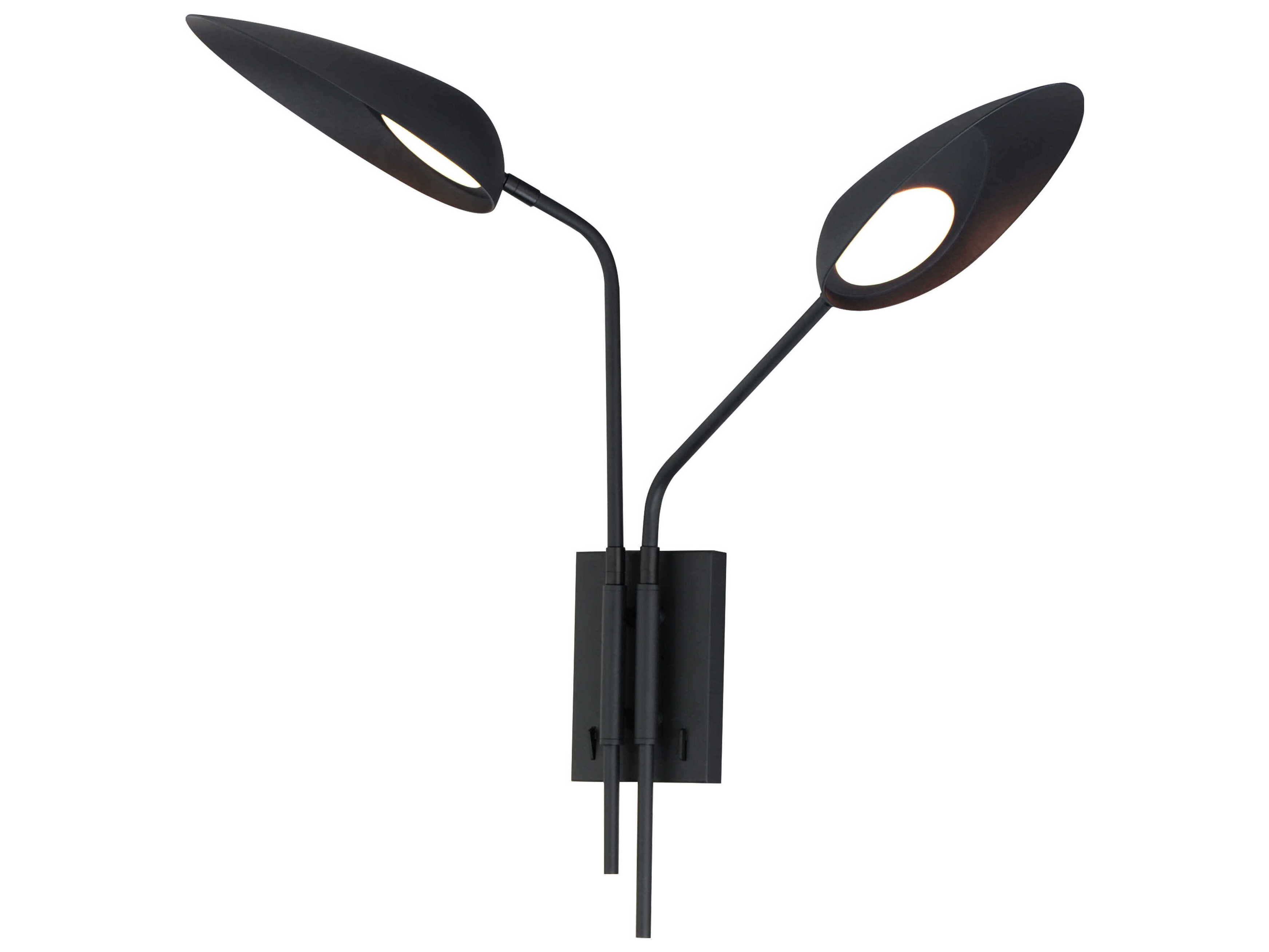 ET2 Marsh 2-Light Black Wall Sconce