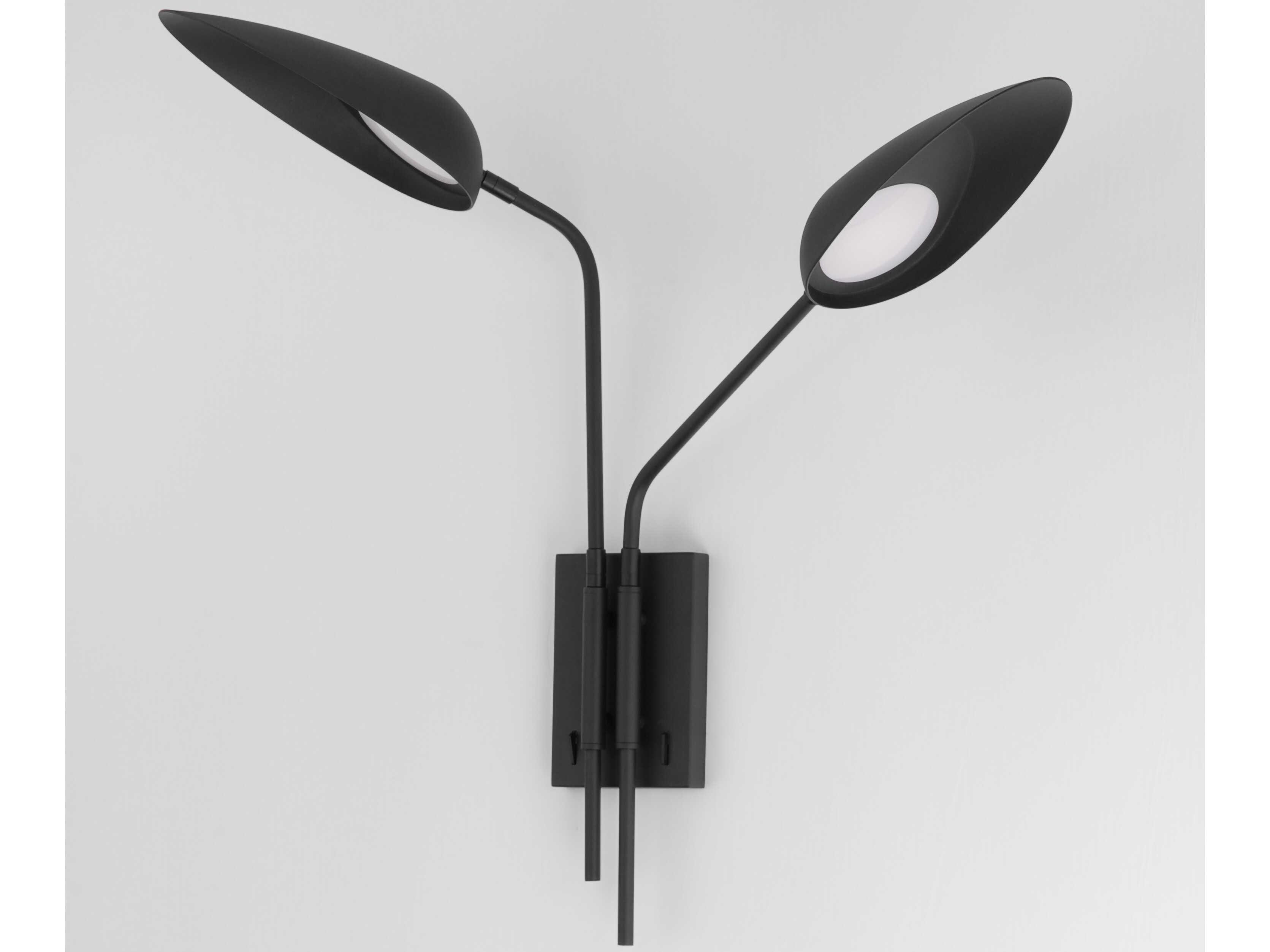 ET2 Marsh 2-Light Black Wall Sconce