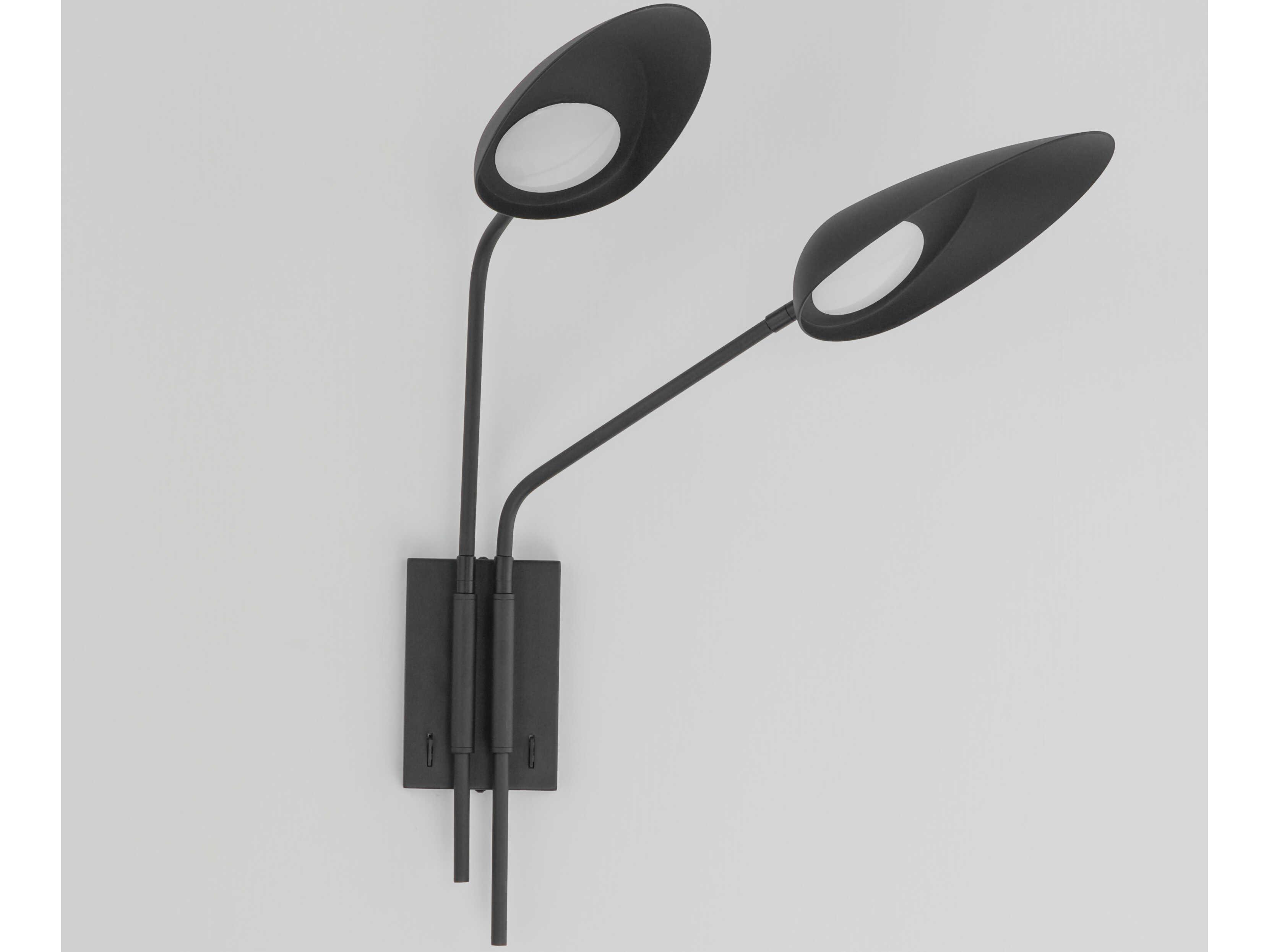 ET2 Marsh 2-Light Black Wall Sconce