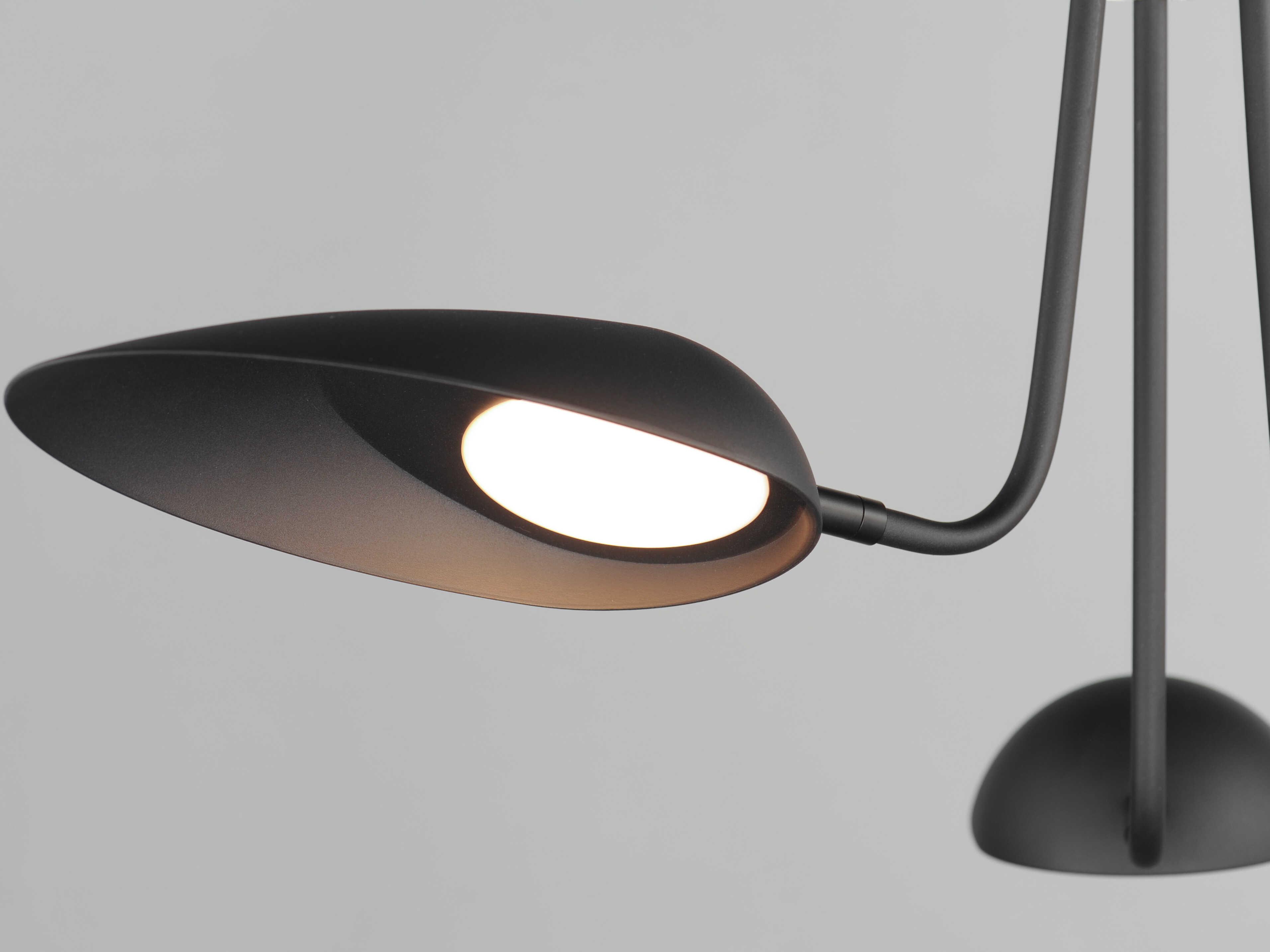 ET2 Marsh 3-Light Black Dome Pendant