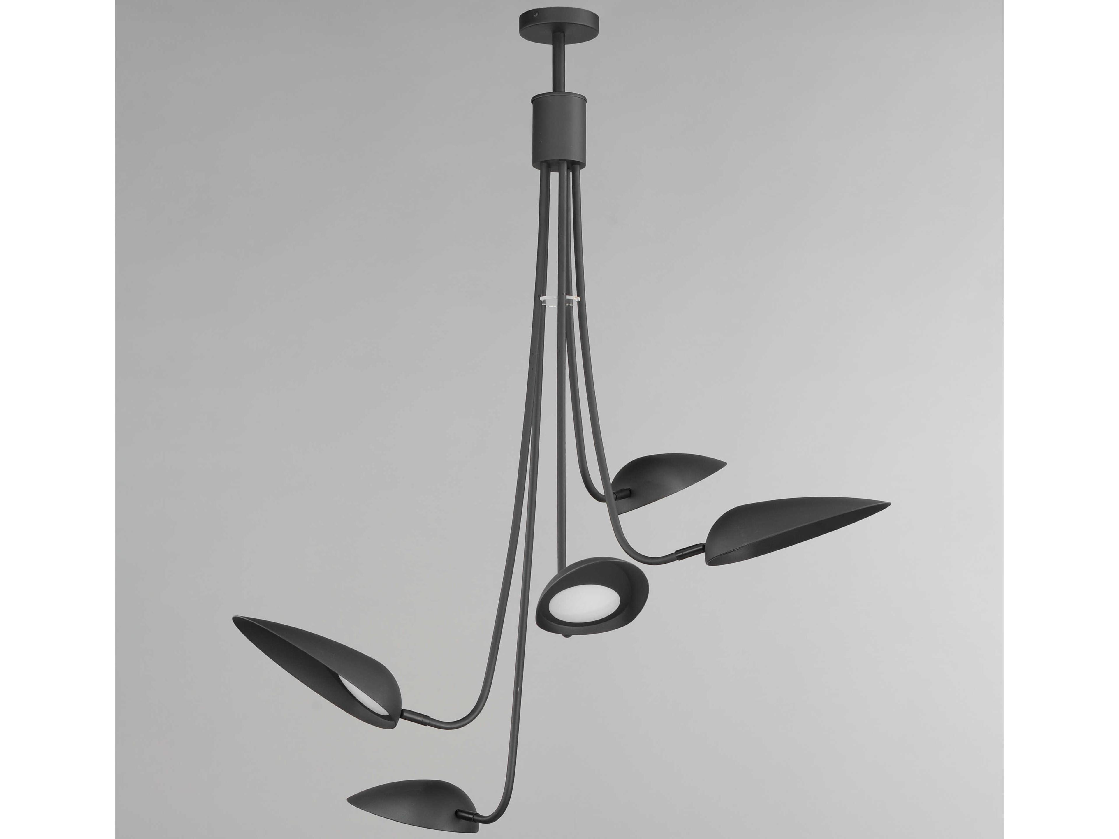 ET2 Marsh 5-Light Black Dome Pendant