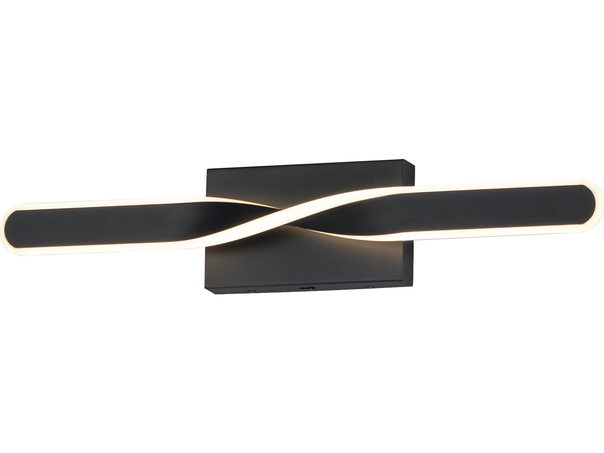 ET2 Pirouette 1-Light Black Vanity Light