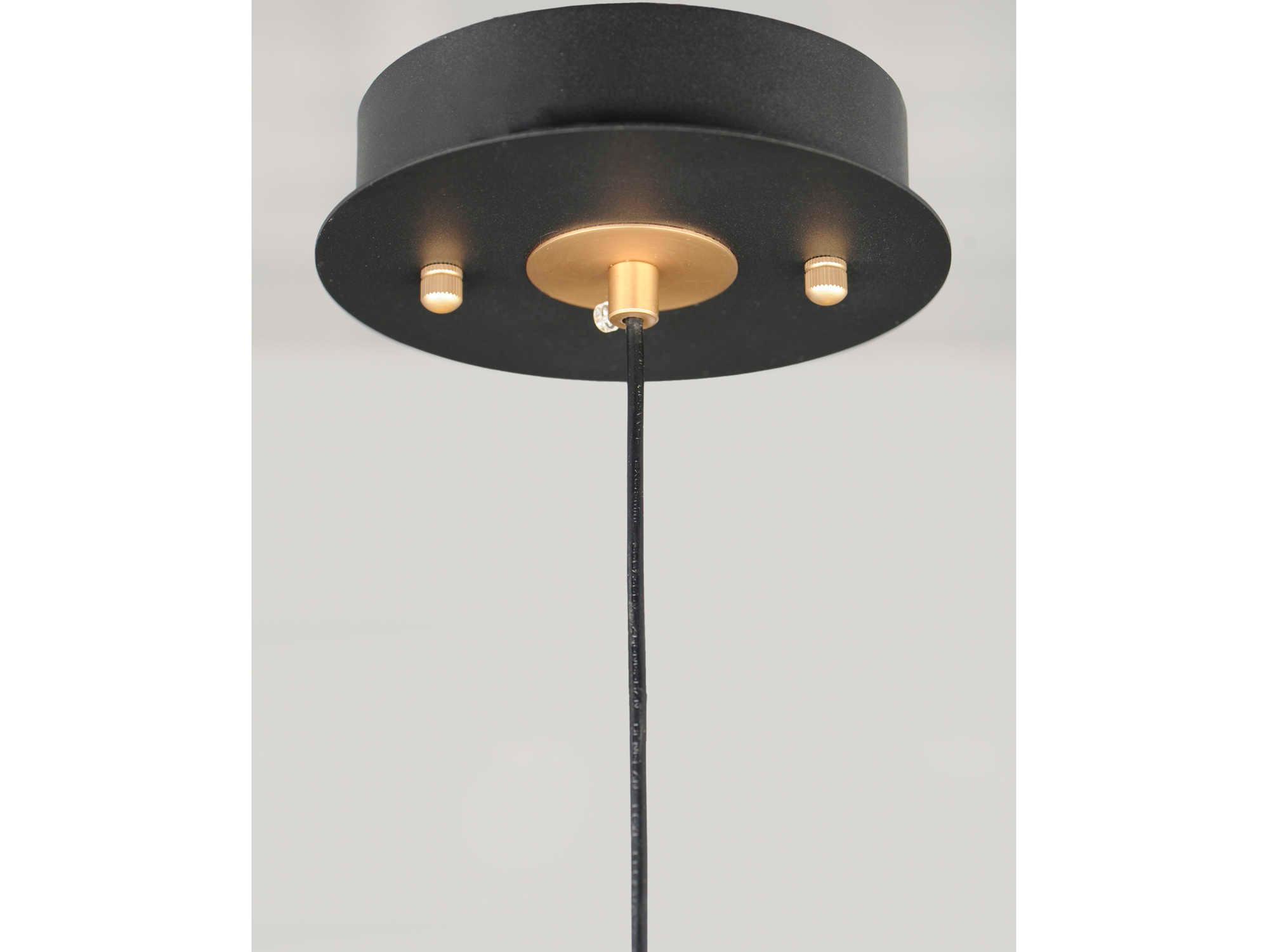 ET2 1-Light Black Gold Glass LED Mini Pendant