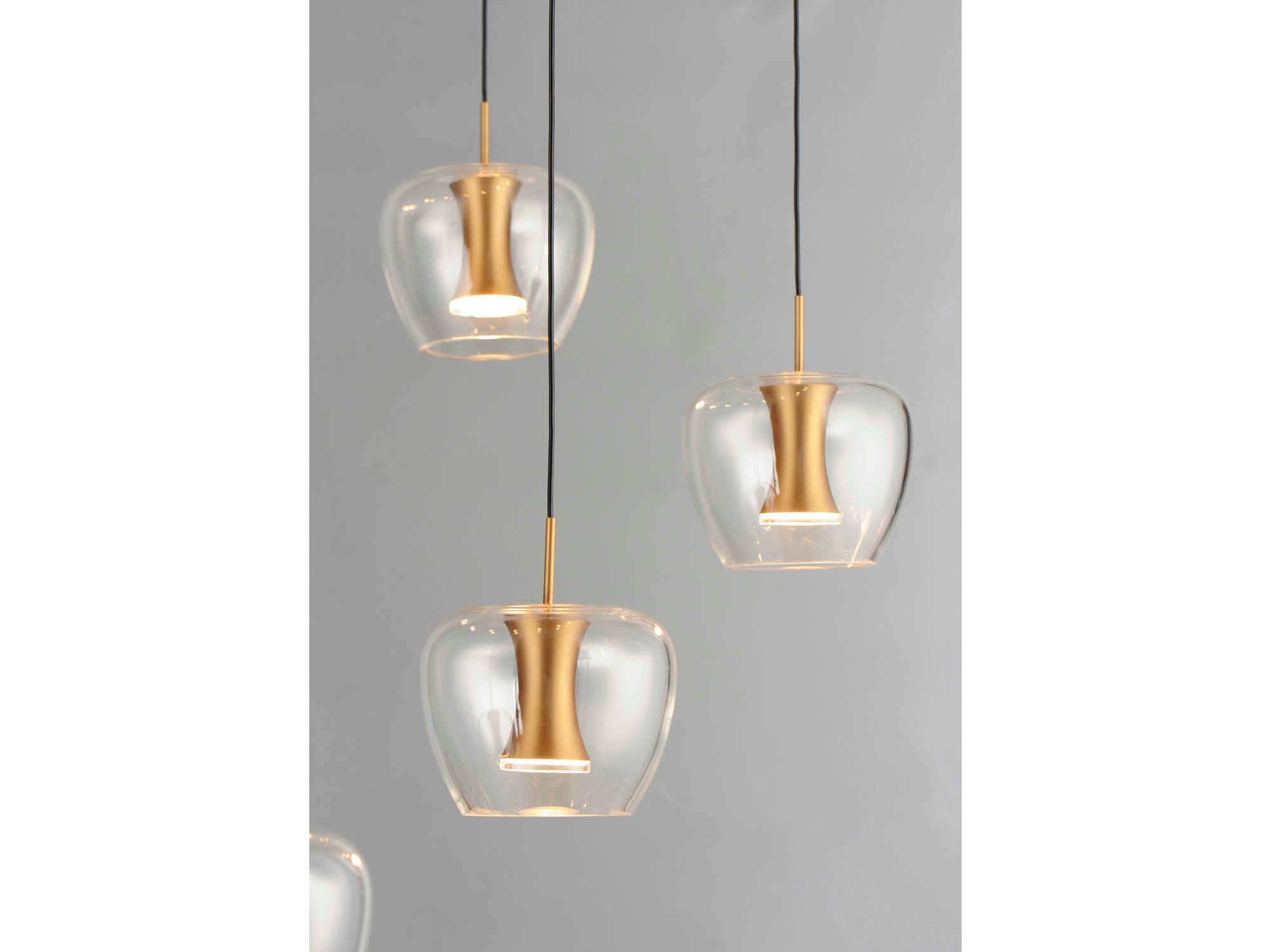 ET2 Newton 25-Light Black Gold Glass LED Pendant