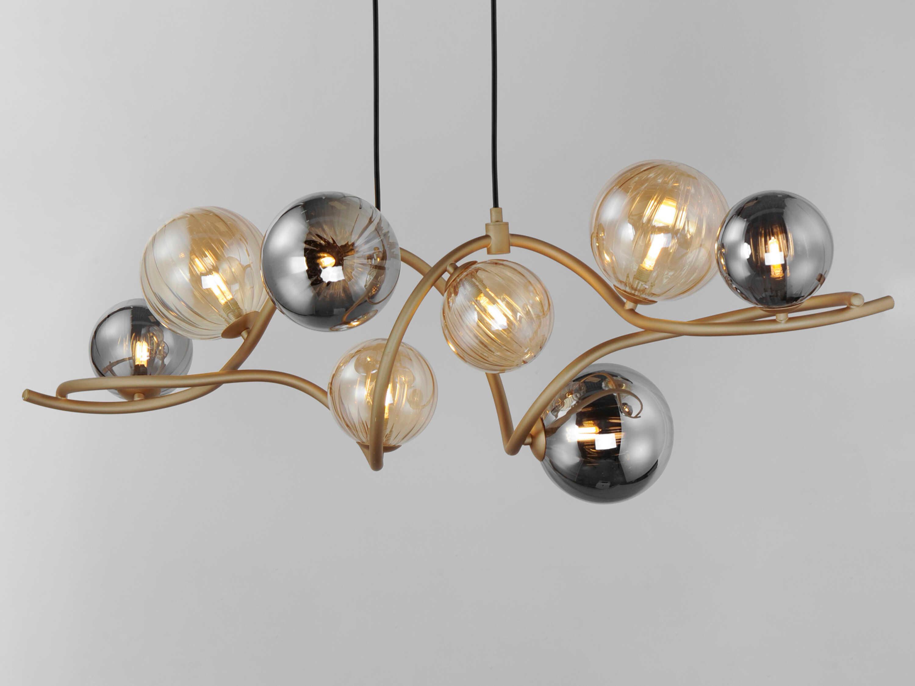 ET2 Planetary 8-Light Gold Globe Island Pendant