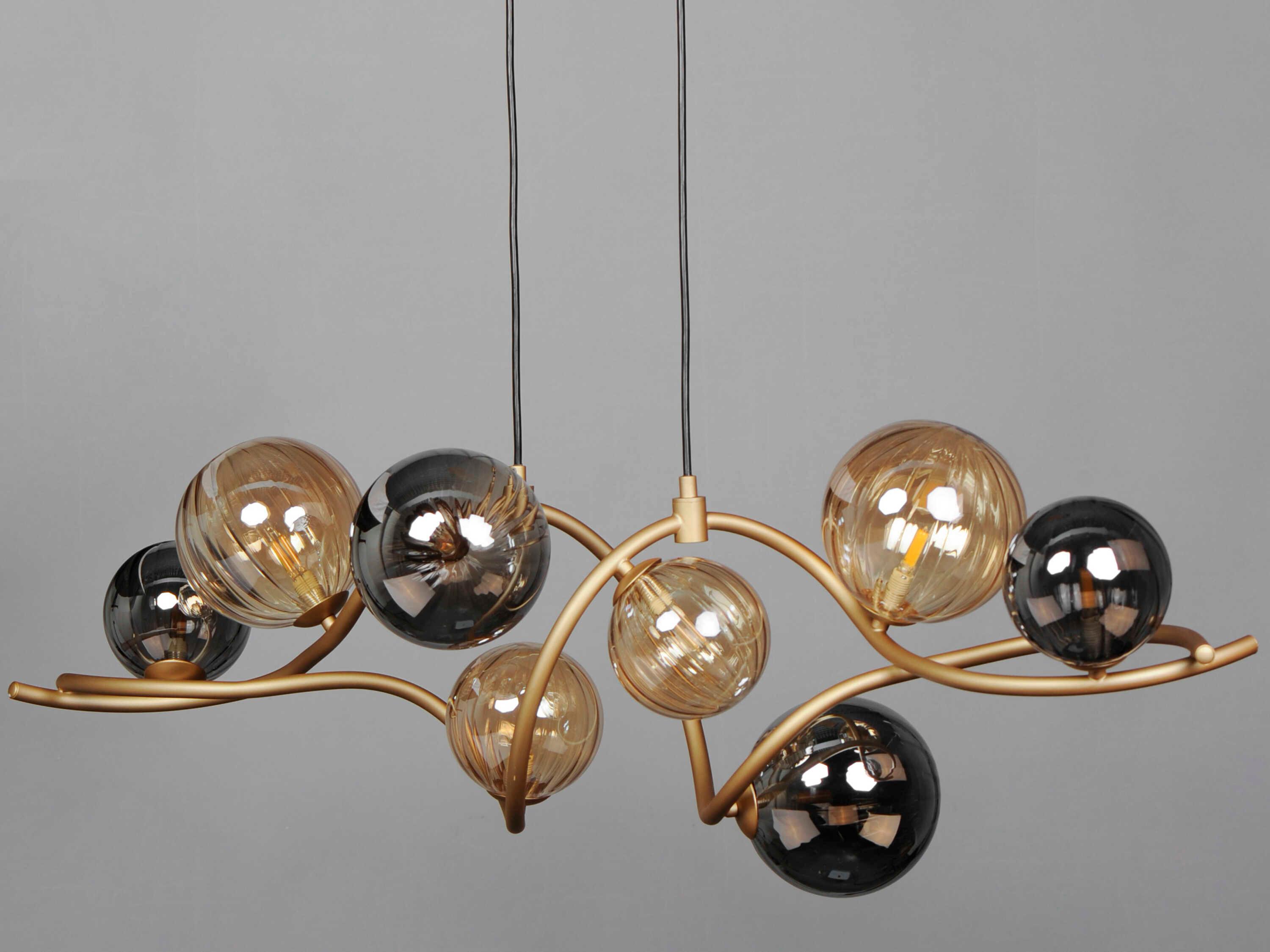 ET2 Planetary 8-Light Gold Globe Island Pendant