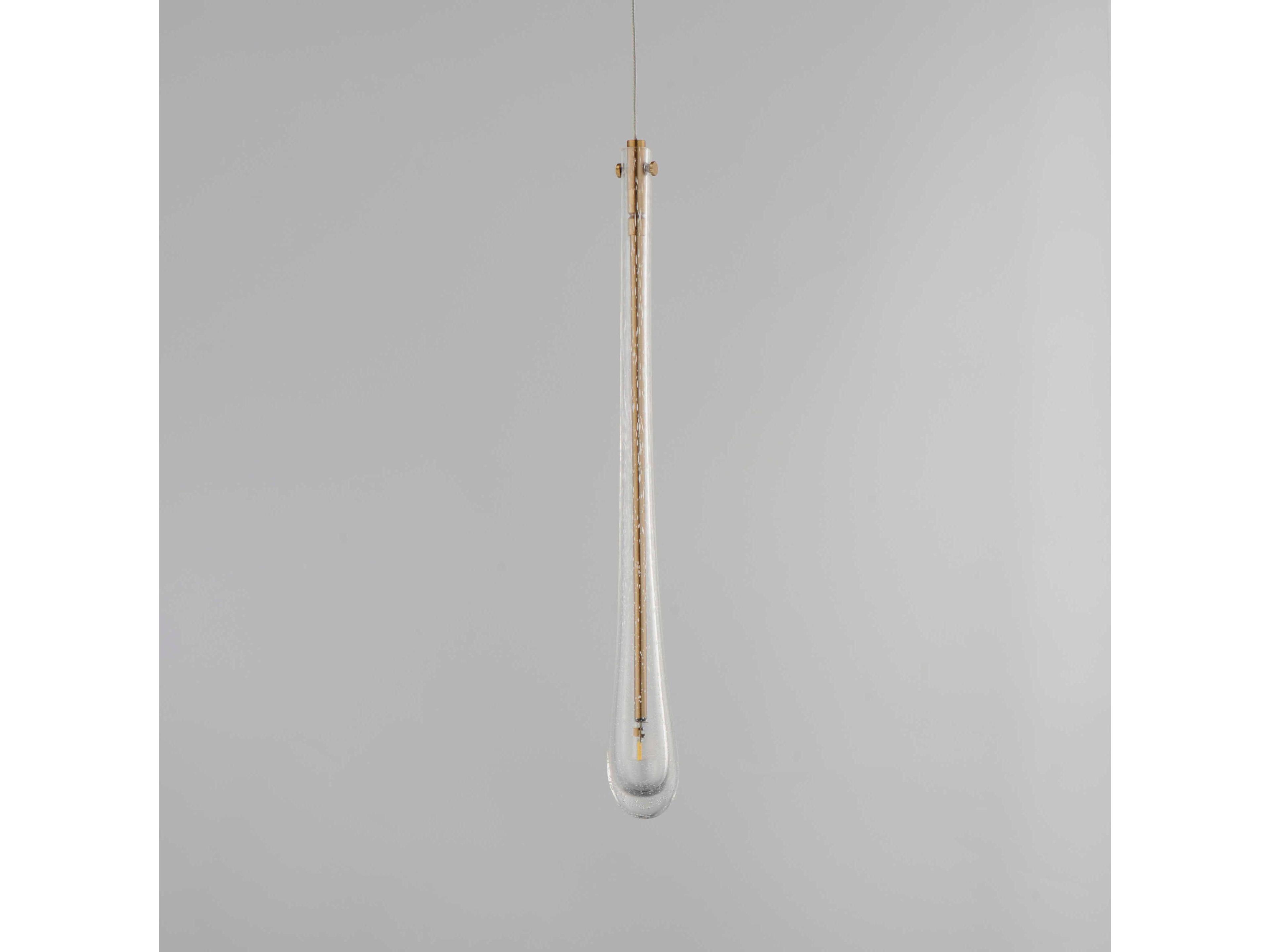 ET2 1-Light Gold Crystal Glass Mini Pendant