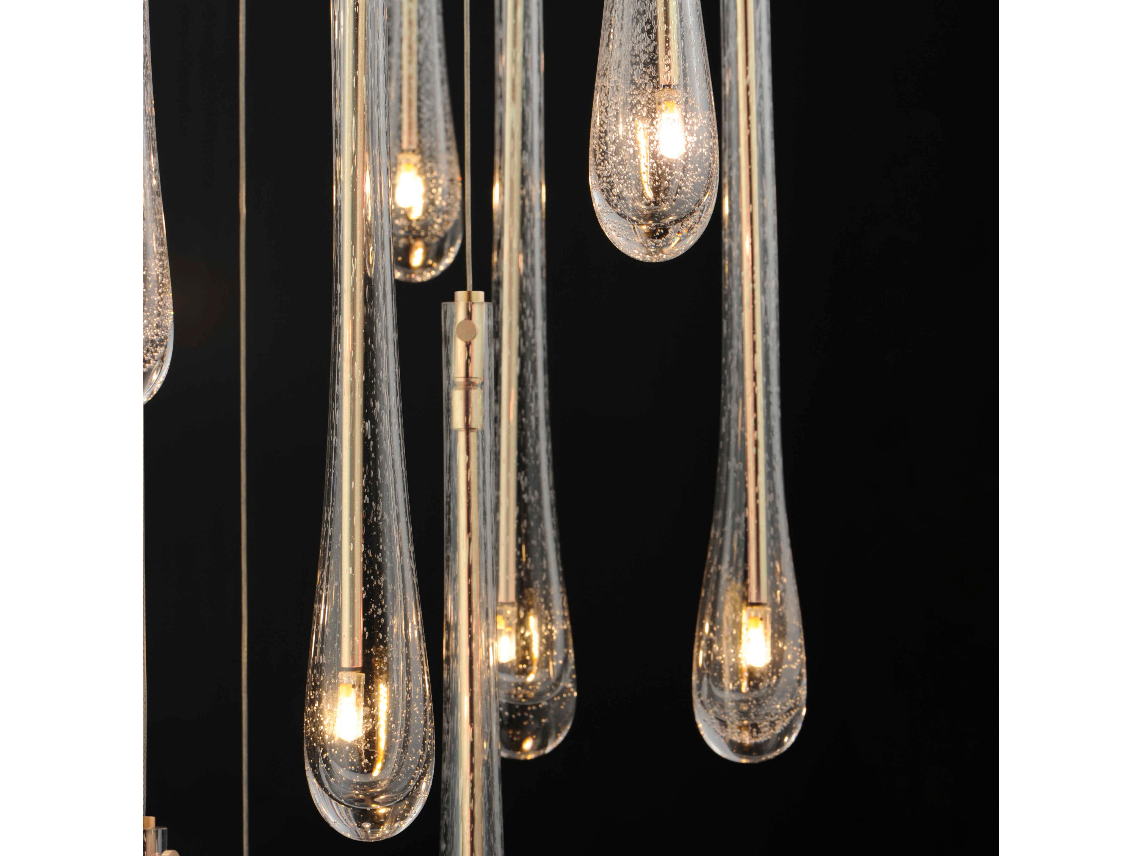 ET2 Stillo 9-Light Gold Crystal Glass Pendant