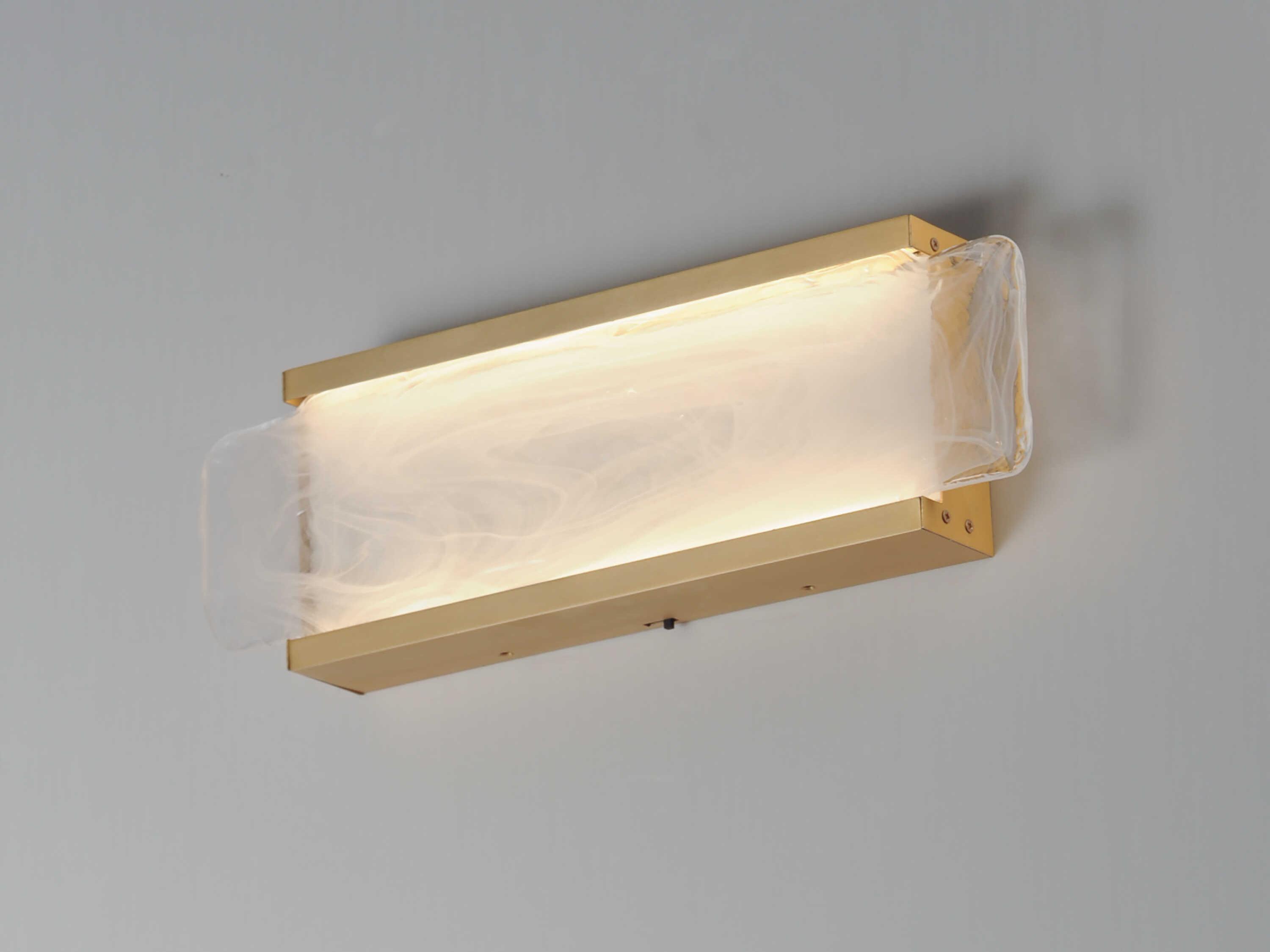 ET2 Celine 1-Light Natural Aged Brass Vanity Light