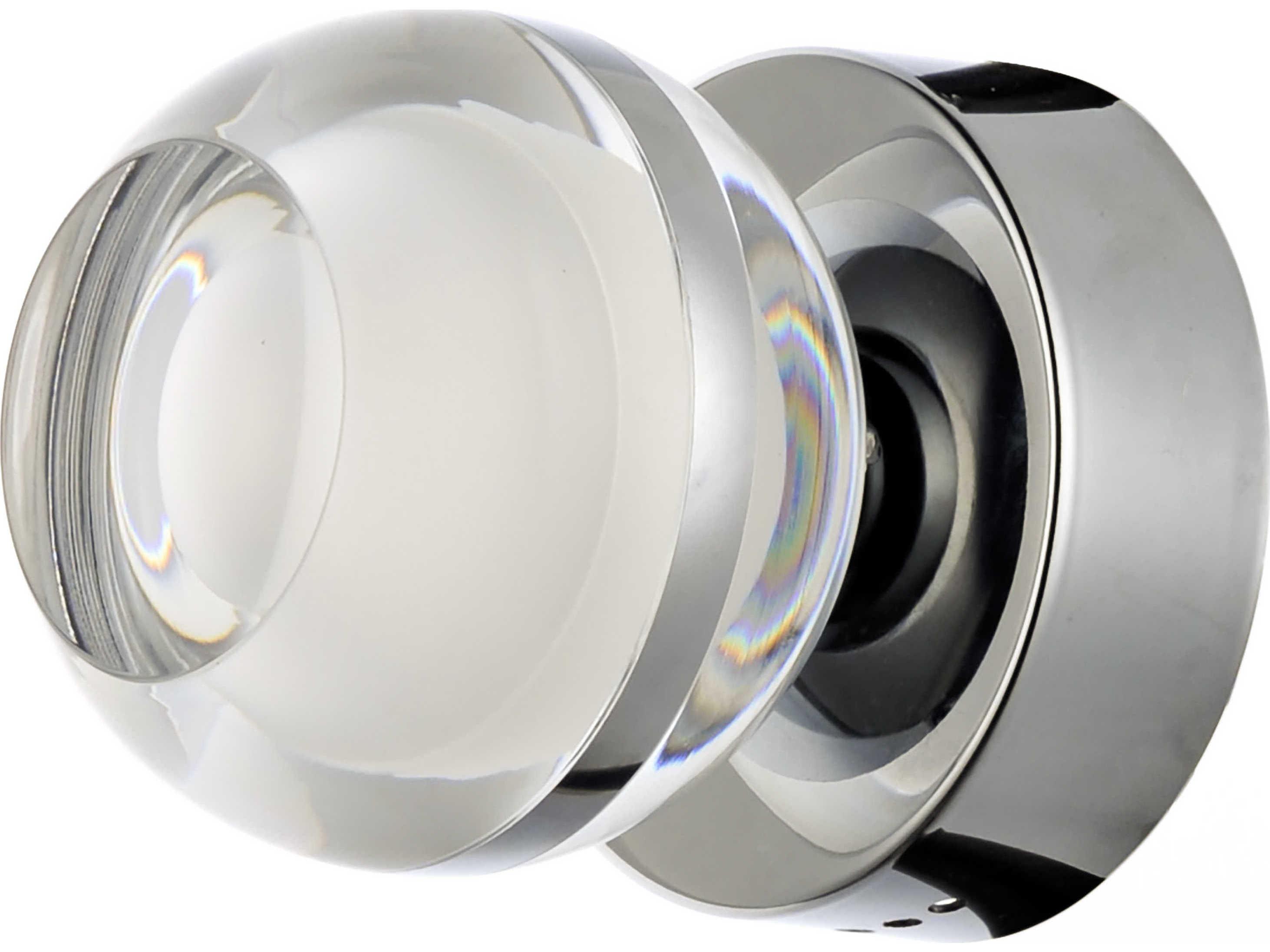 ET2 1-Light Polished Chrome LED Globe Flush Mount